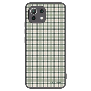 Picasee Μαύρη θήκη σιλικόνης για Xiaomi 11 Lite 5G NE - Sage Tartan