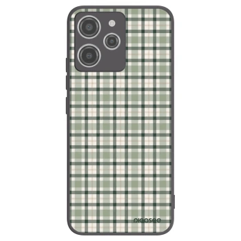 Picasee Μαύρη θήκη σιλικόνης για Xiaomi Redmi 12 4G - Sage Tartan