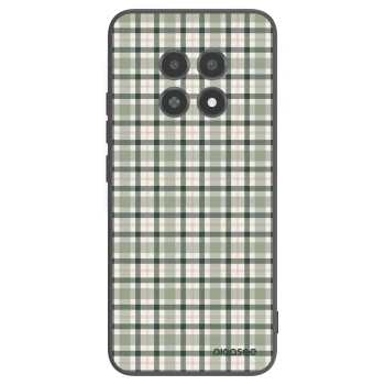 Picasee Μαύρη θήκη σιλικόνης για Realme 12X - Sage Tartan