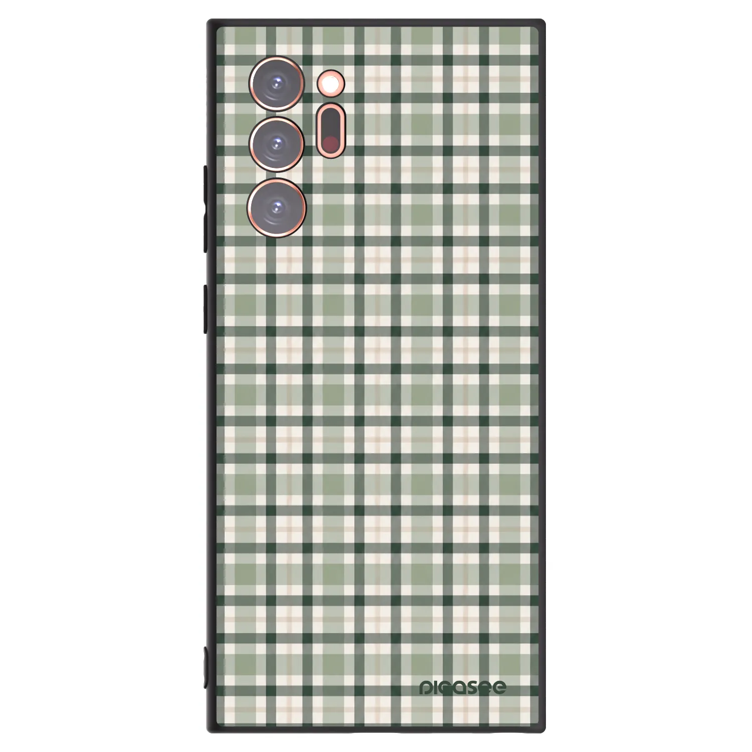 Picasee Μαύρη θήκη σιλικόνης για Samsung Galaxy Note 20 Ultra - Sage Tartan