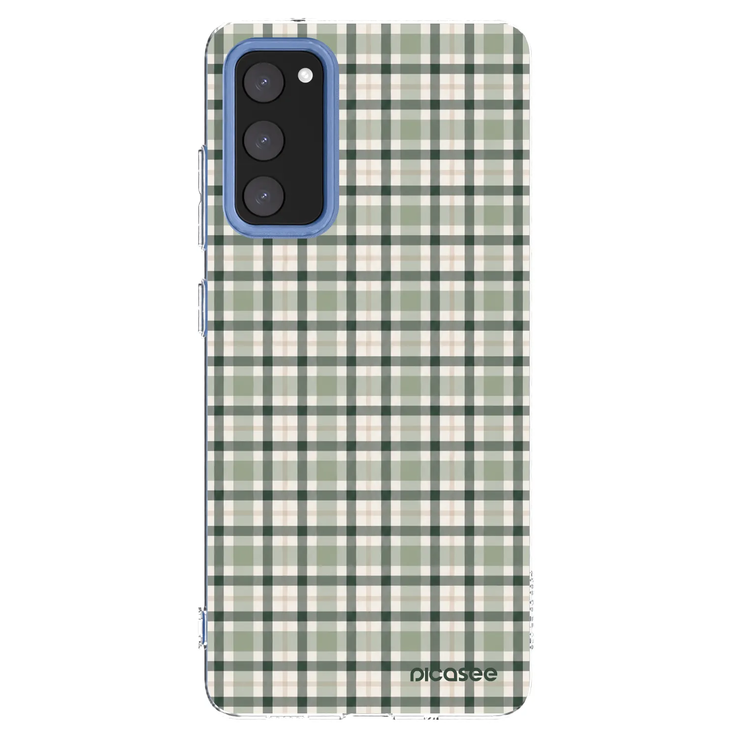 Picasee διαφανής θήκη σιλικόνης Samsung Galaxy S20 FE - Sage Tartan