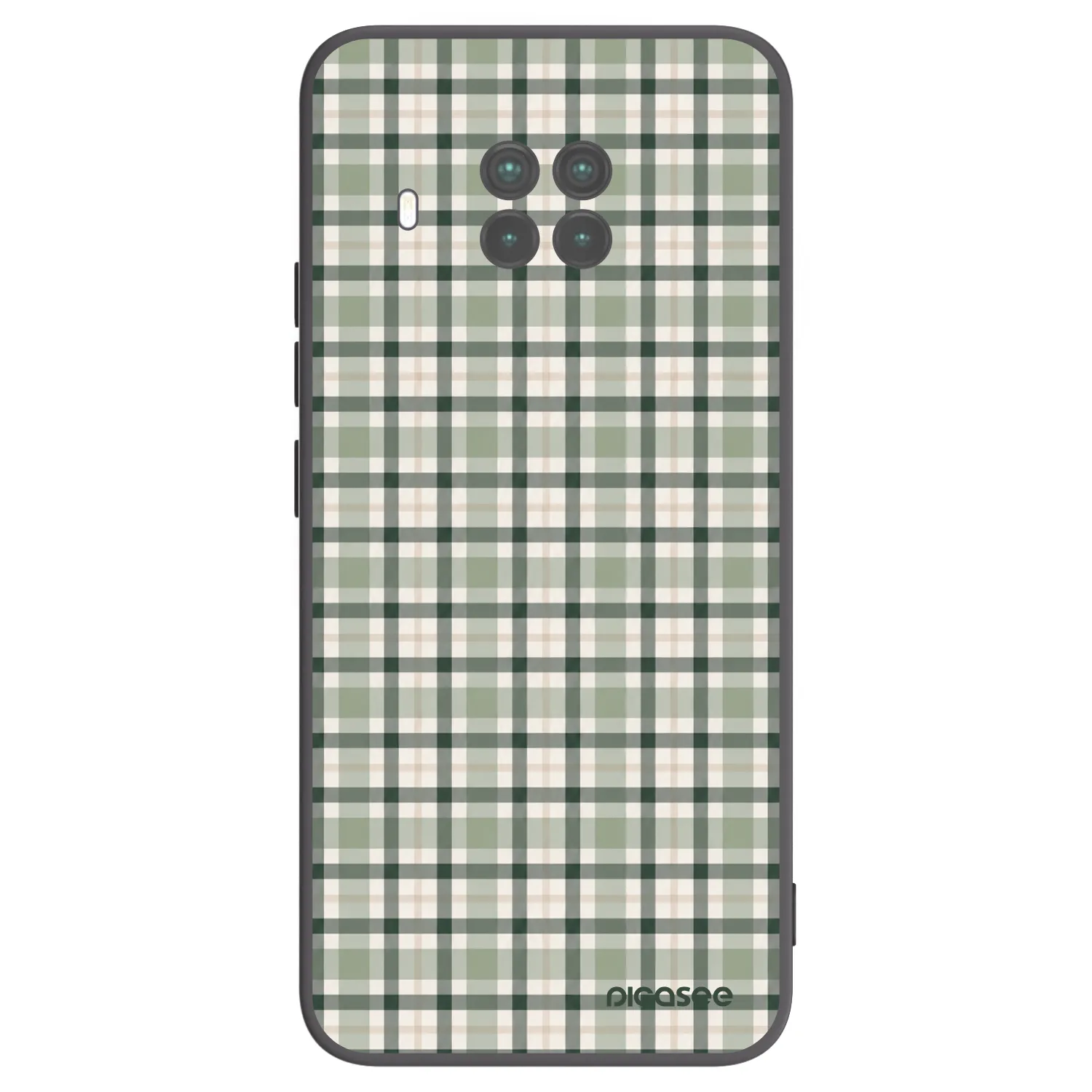 Picasee Μαύρη θήκη σιλικόνης για Xiaomi Mi 10T Lite - Sage Tartan