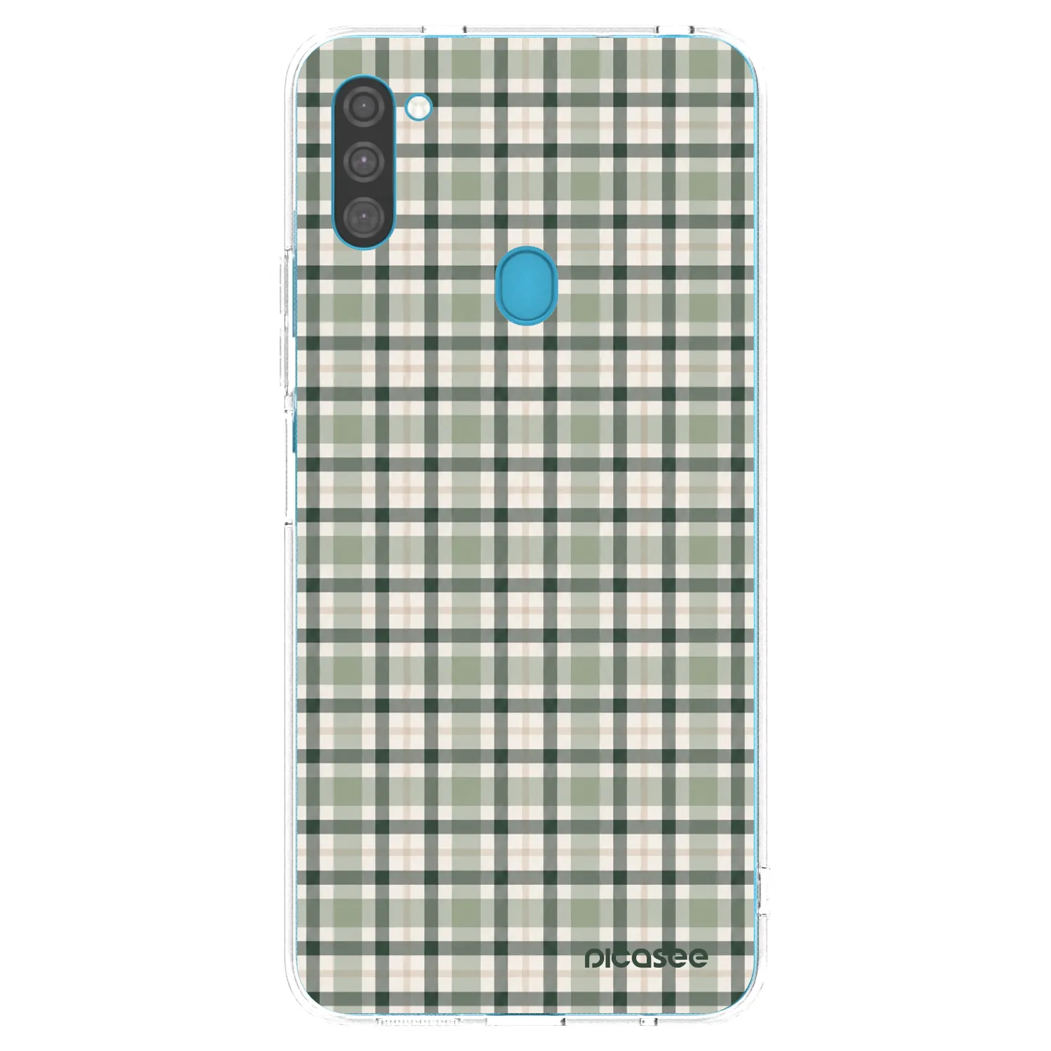 Picasee διαφανής θήκη σιλικόνης Samsung Galaxy M11 - Sage Tartan