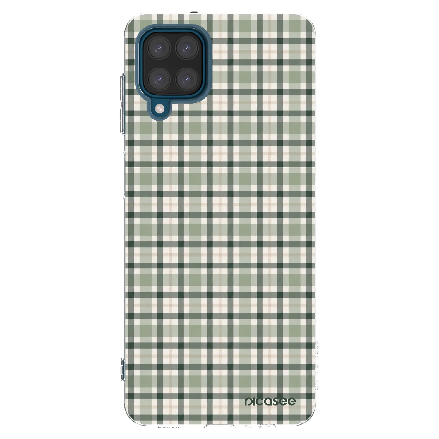 Picasee διαφανής θήκη σιλικόνης Samsung Galaxy A12 A125F - Sage Tartan