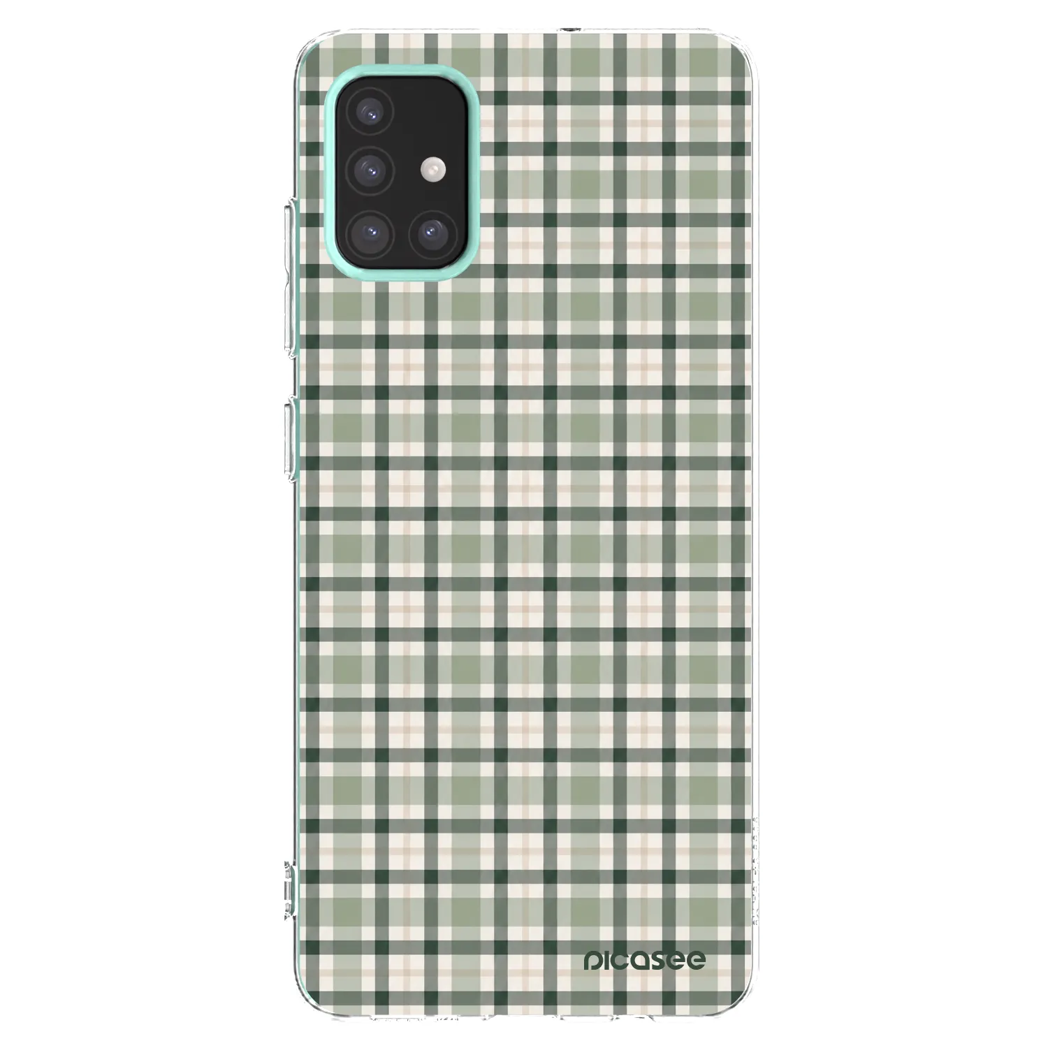 Picasee διαφανής θήκη σιλικόνης Samsung Galaxy M31s - Sage Tartan