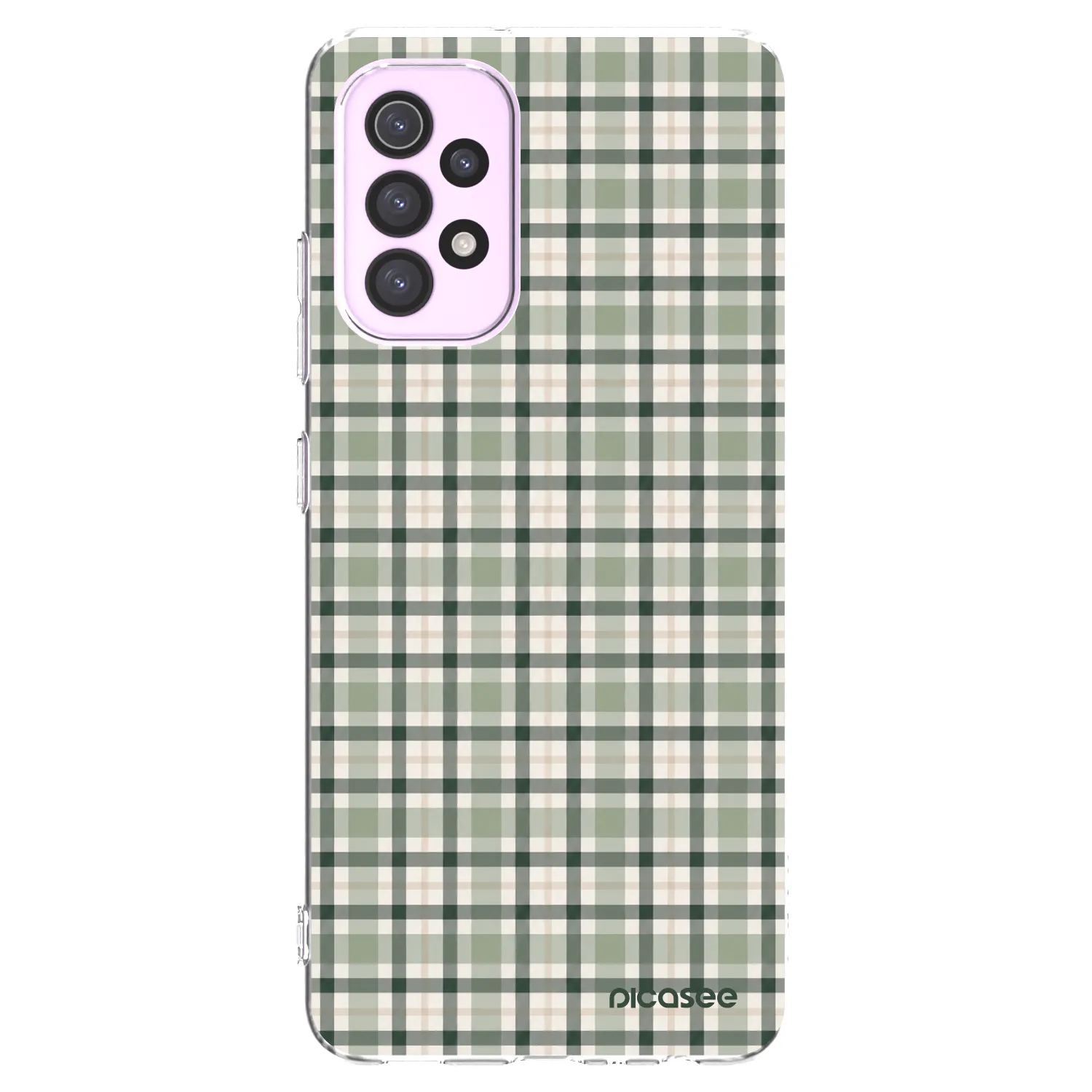 Picasee διαφανής θήκη σιλικόνης Samsung Galaxy A32 5G A326B - Sage Tartan