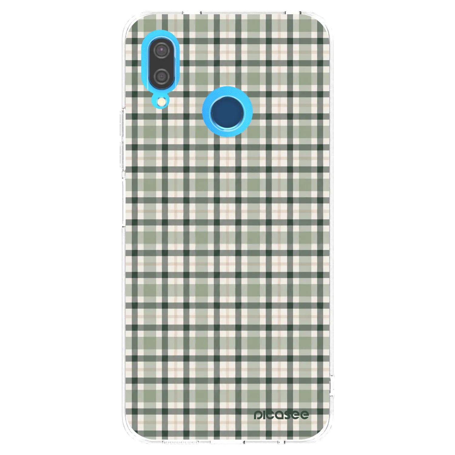 Picasee διαφανής θήκη σιλικόνης Huawei P20 Lite - Sage Tartan