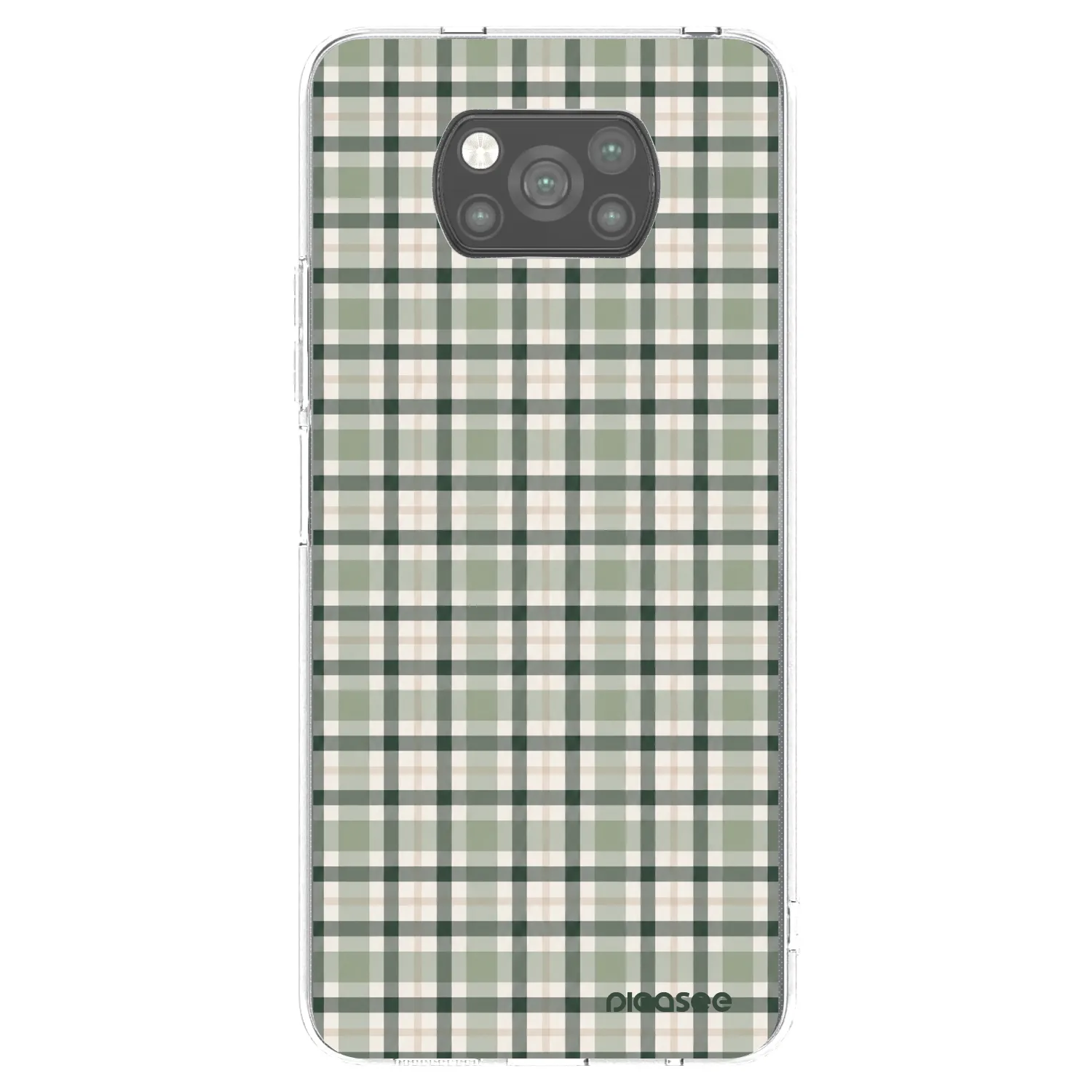 Picasee Μαύρη θήκη σιλικόνης για Xiaomi Poco X3 Pro - Sage Tartan