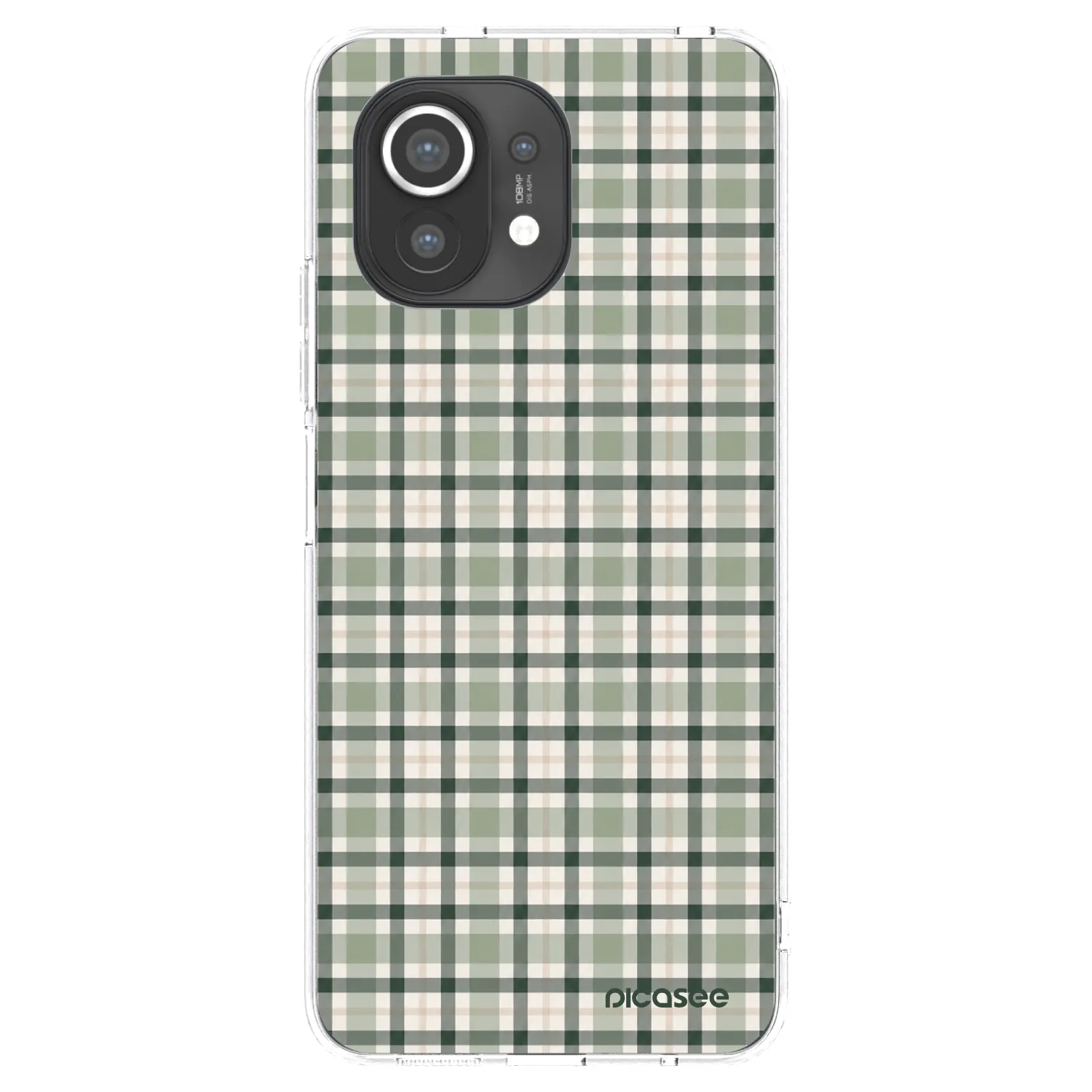 Picasee διαφανής θήκη σιλικόνης Xiaomi Mi 11 - Sage Tartan