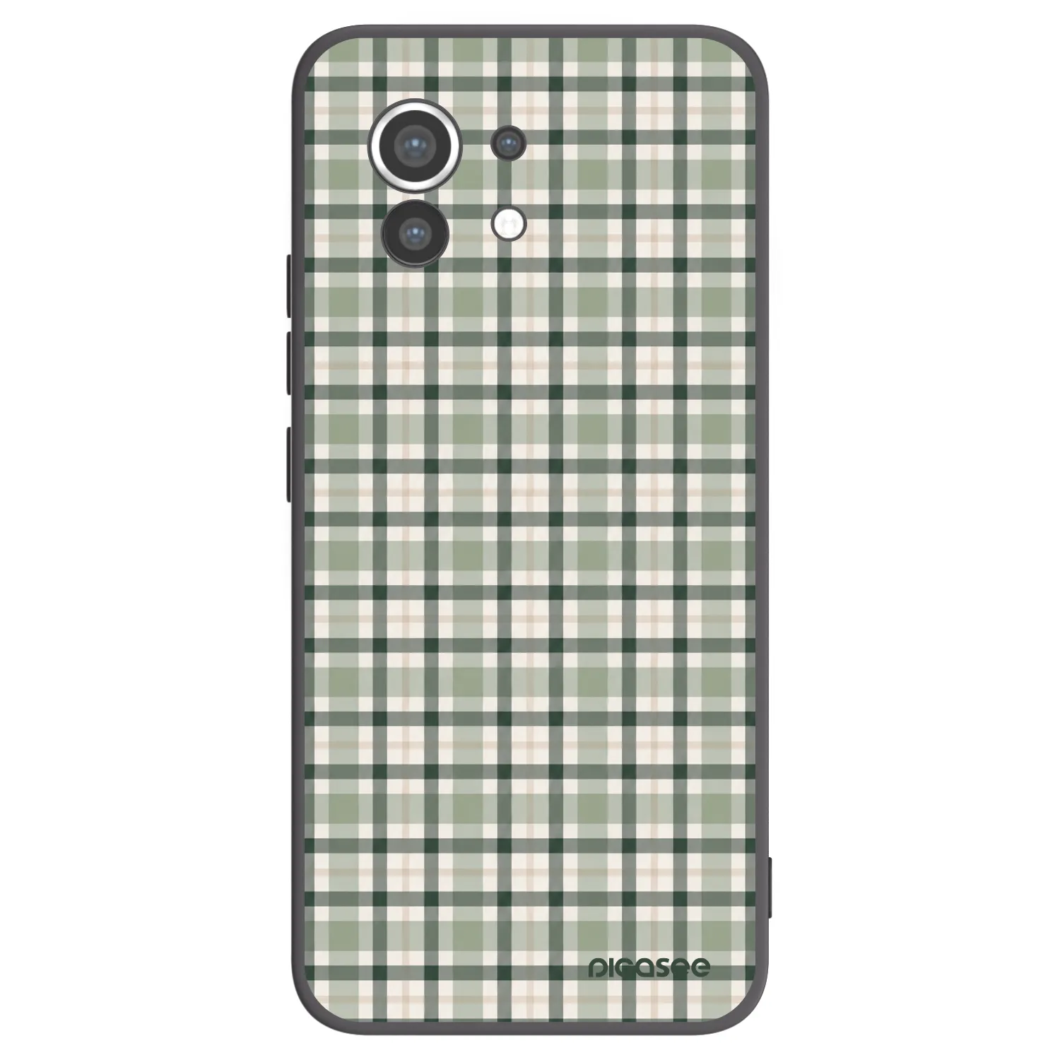 Picasee Μαύρη θήκη σιλικόνης για Xiaomi Mi 11 - Sage Tartan