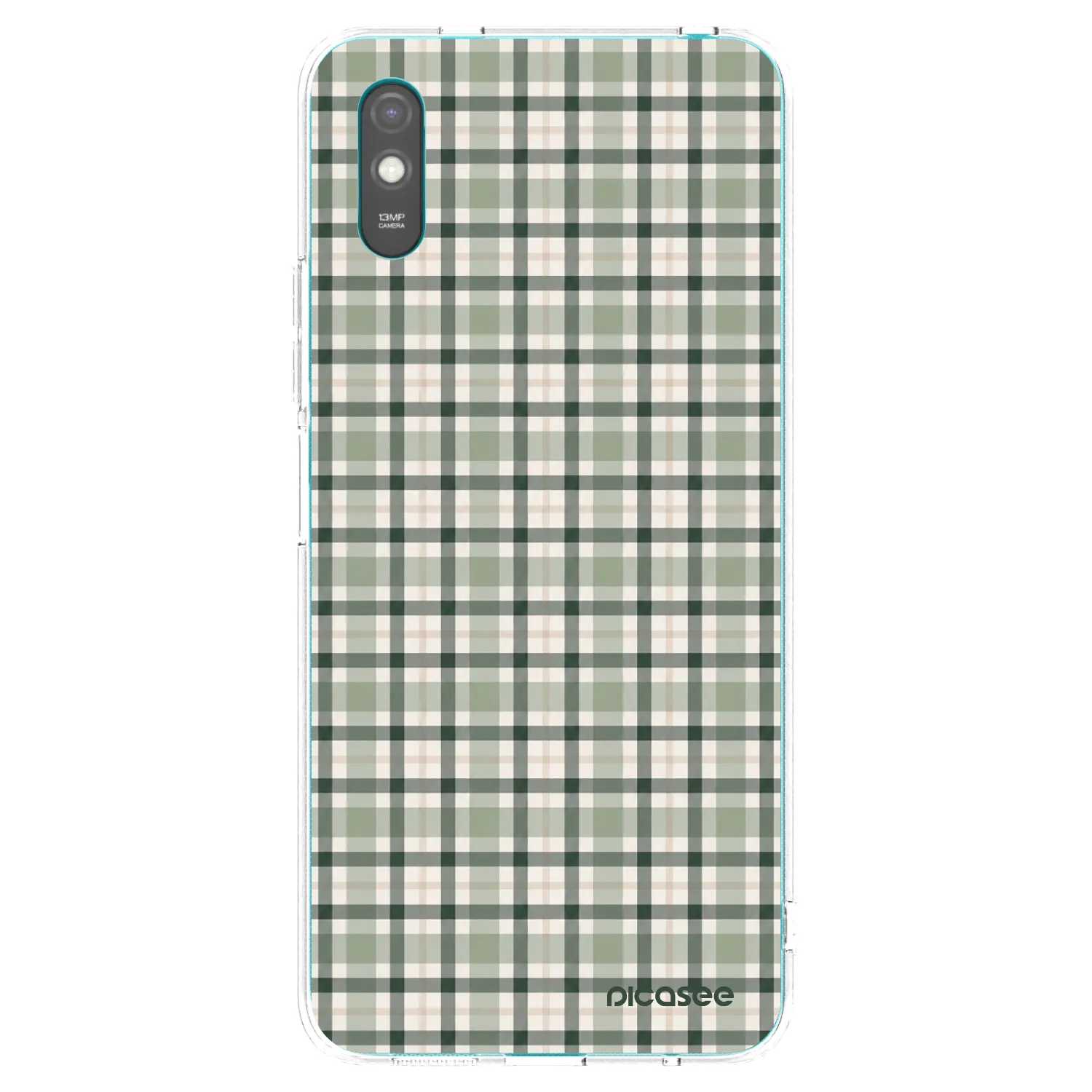Picasee διαφανής θήκη σιλικόνης Xiaomi Redmi 9AT - Sage Tartan