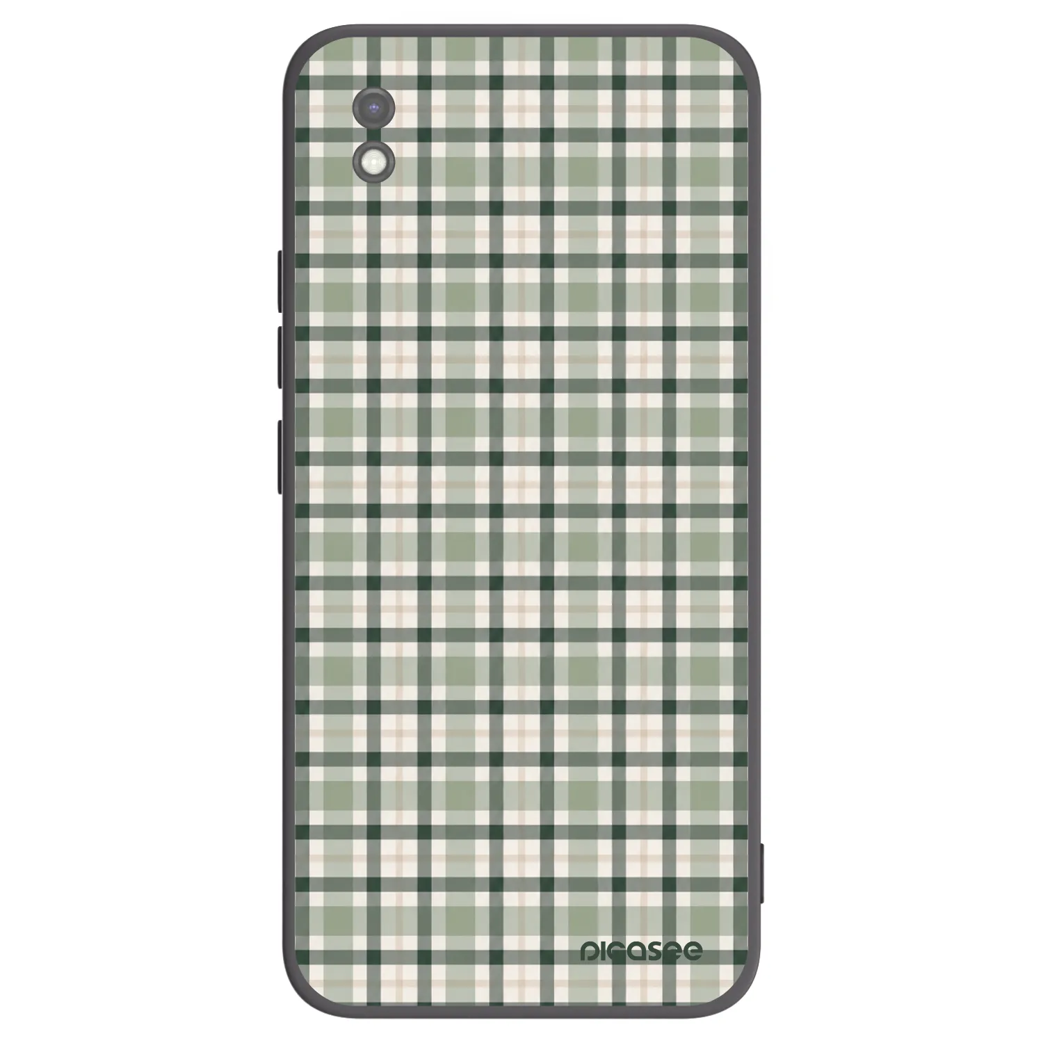 Picasee Μαύρη θήκη σιλικόνης για Xiaomi Redmi 9AT - Sage Tartan