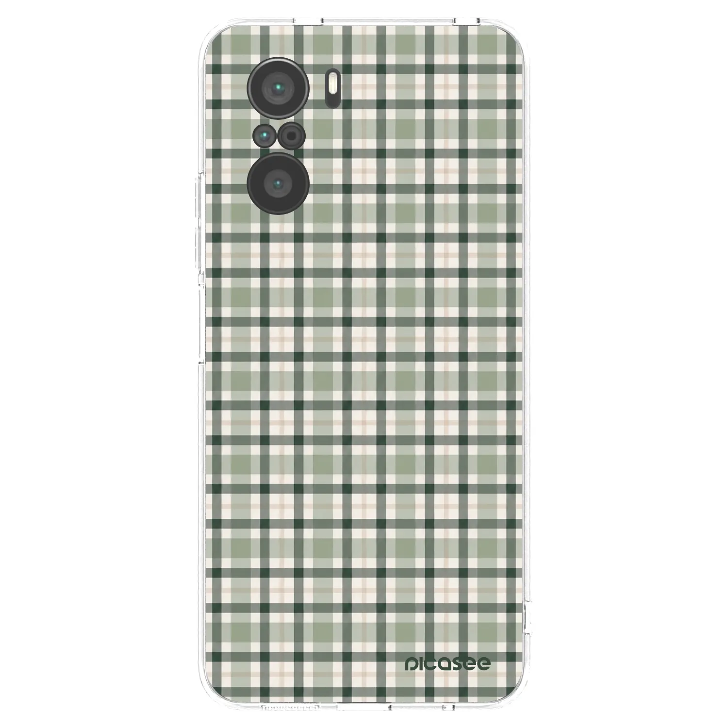 Picasee διαφανής θήκη σιλικόνης Xiaomi Poco F3 - Sage Tartan