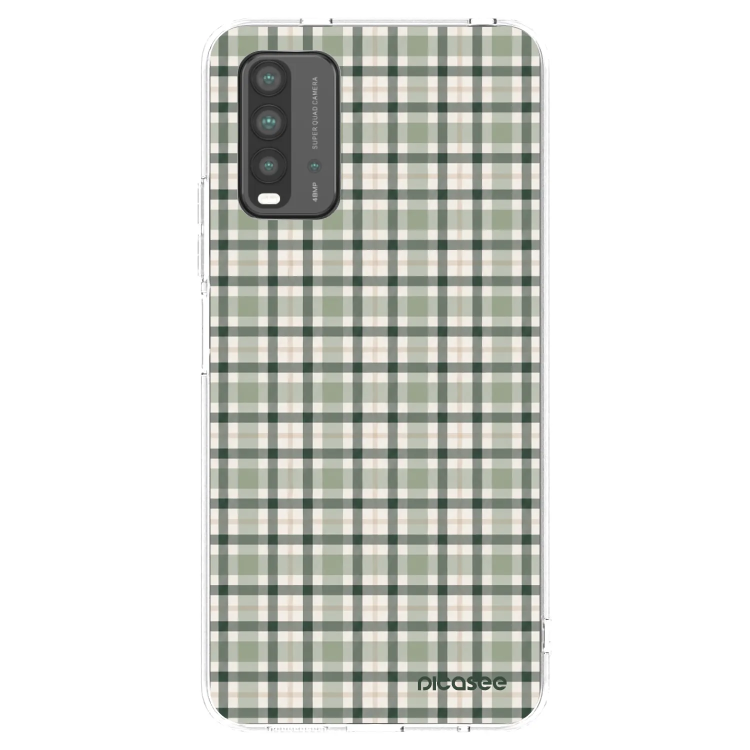 Picasee διαφανής θήκη σιλικόνης Xiaomi Redmi 9T - Sage Tartan
