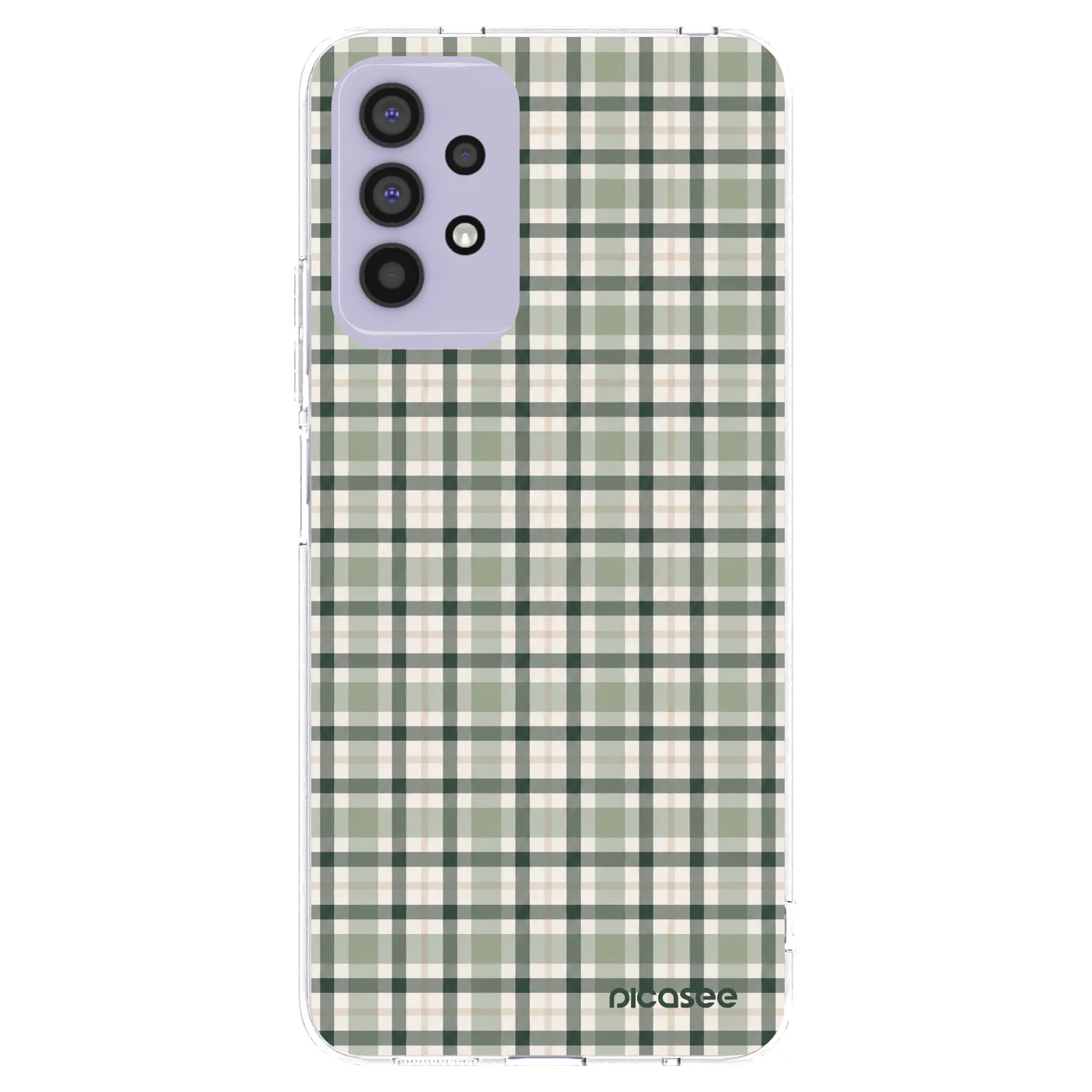Picasee διαφανής θήκη σιλικόνης Samsung Galaxy A32 4G SM-A325F - Sage Tartan