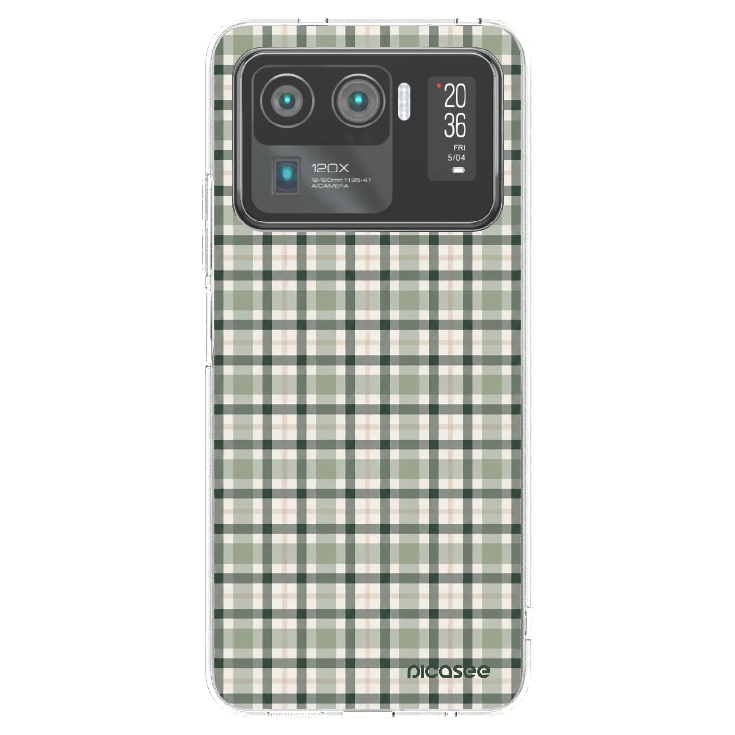 Picasee διαφανής θήκη σιλικόνης Xiaomi Mi 11 Ultra - Sage Tartan