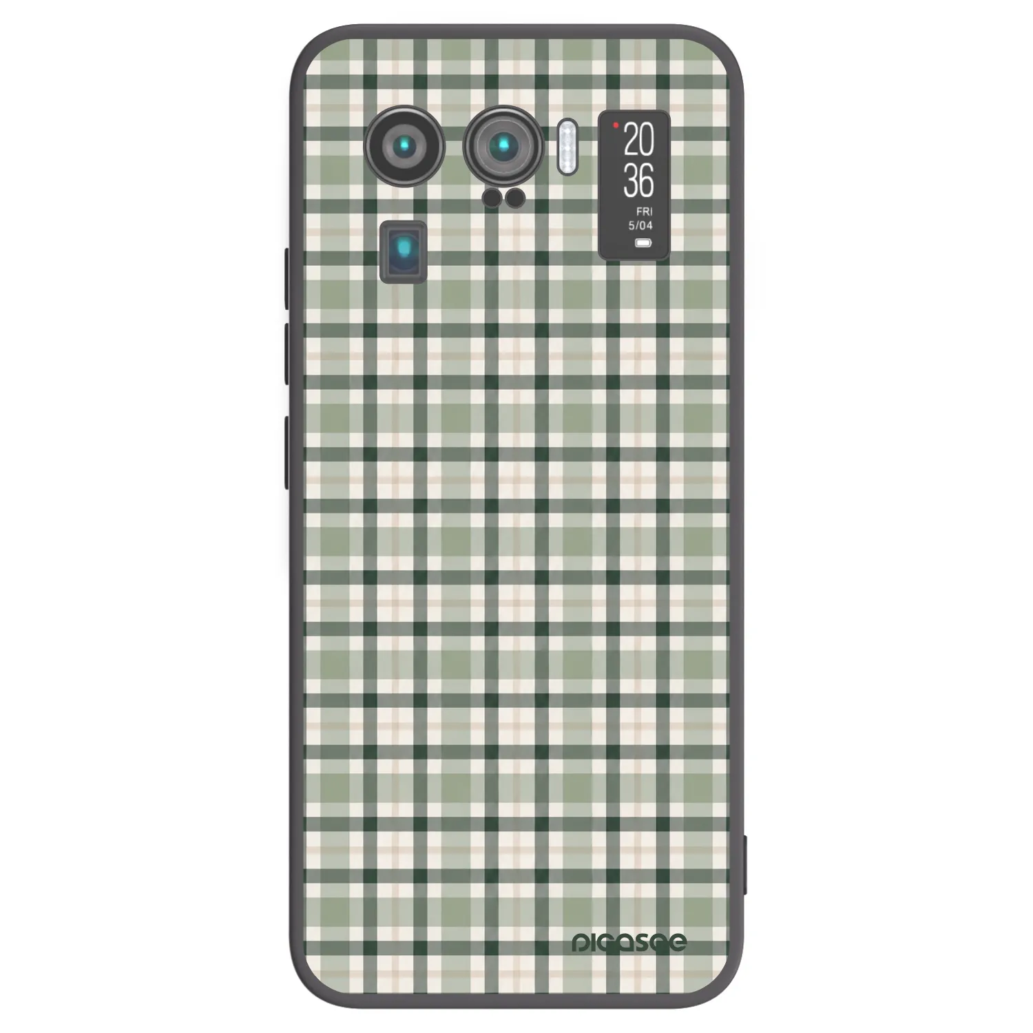 Picasee Μαύρη θήκη σιλικόνης για Xiaomi Mi 11 Ultra - Sage Tartan