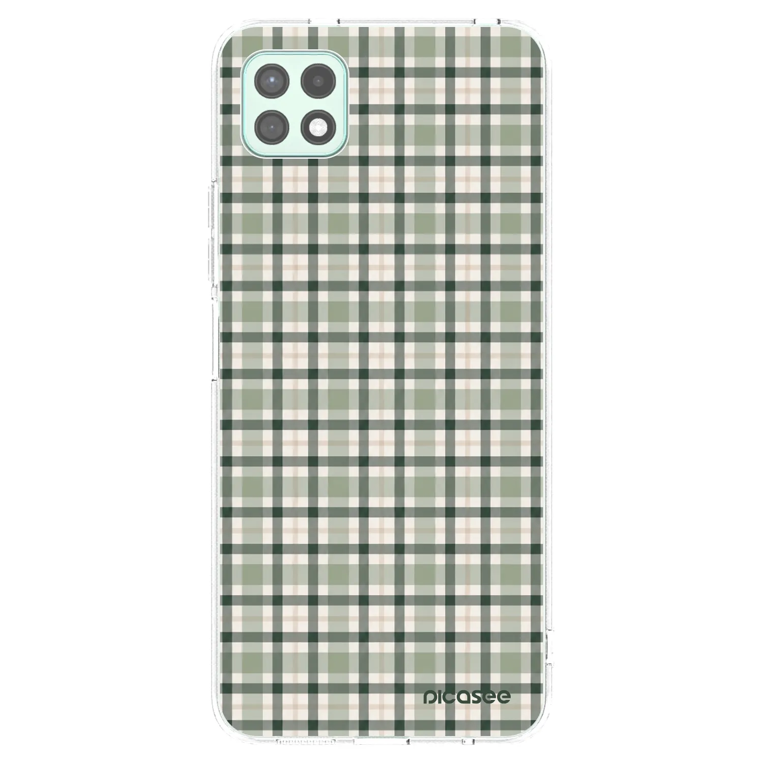 Picasee διαφανής θήκη σιλικόνης Samsung Galaxy A22 A226B 5G - Sage Tartan