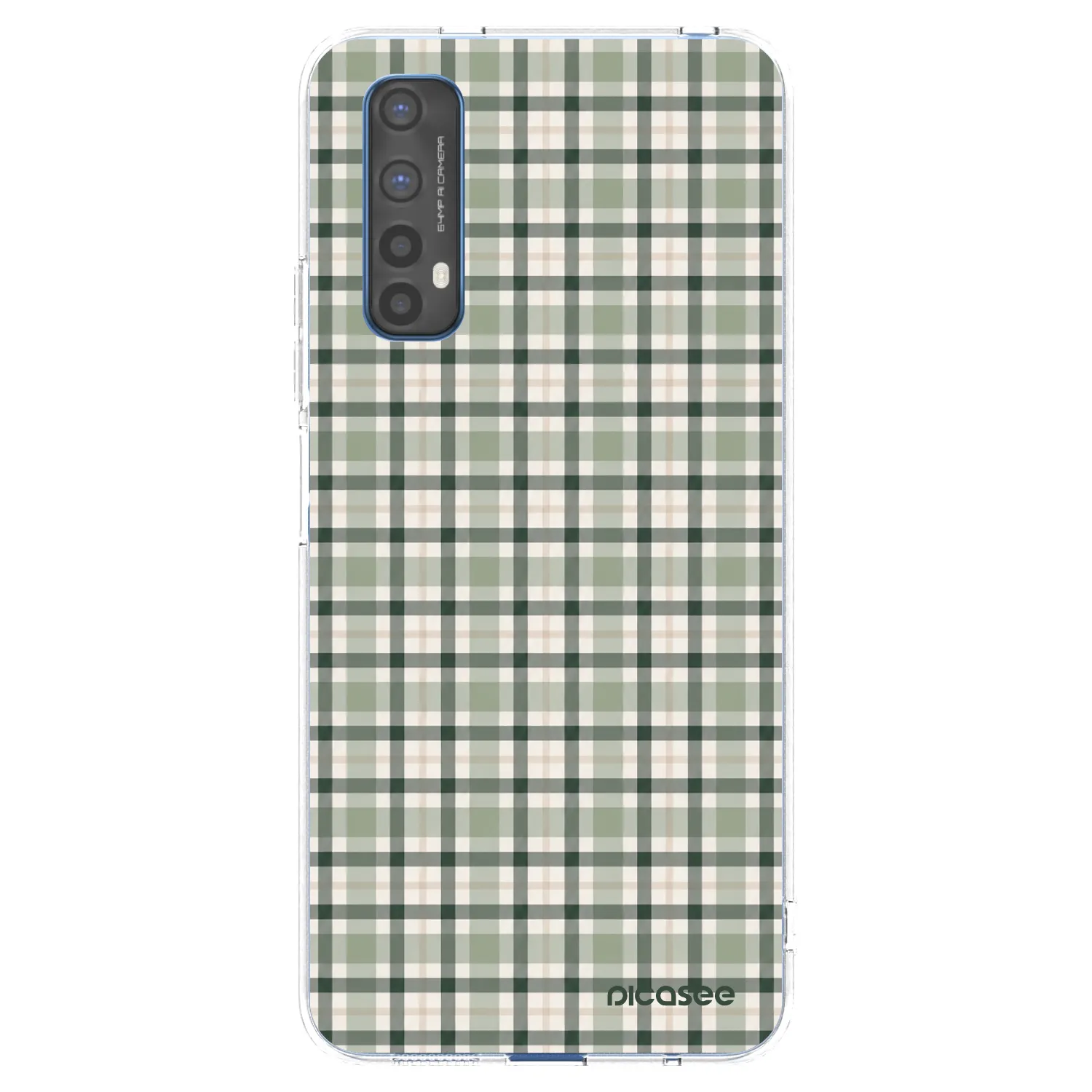 Picasee διαφανής θήκη σιλικόνης Realme 7 - Sage Tartan