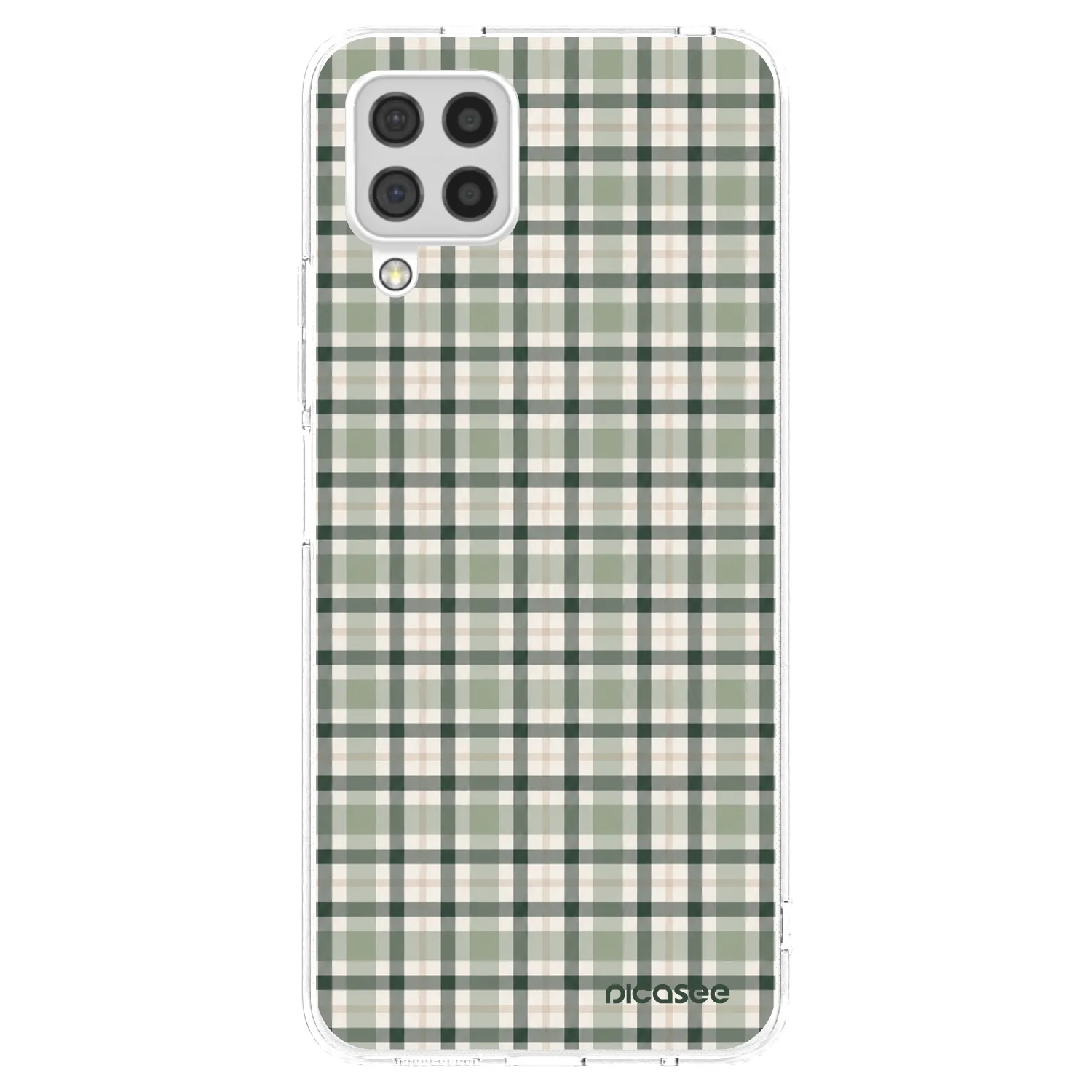 Picasee διαφανής θήκη σιλικόνης Samsung Galaxy A22 A225F 4G - Sage Tartan