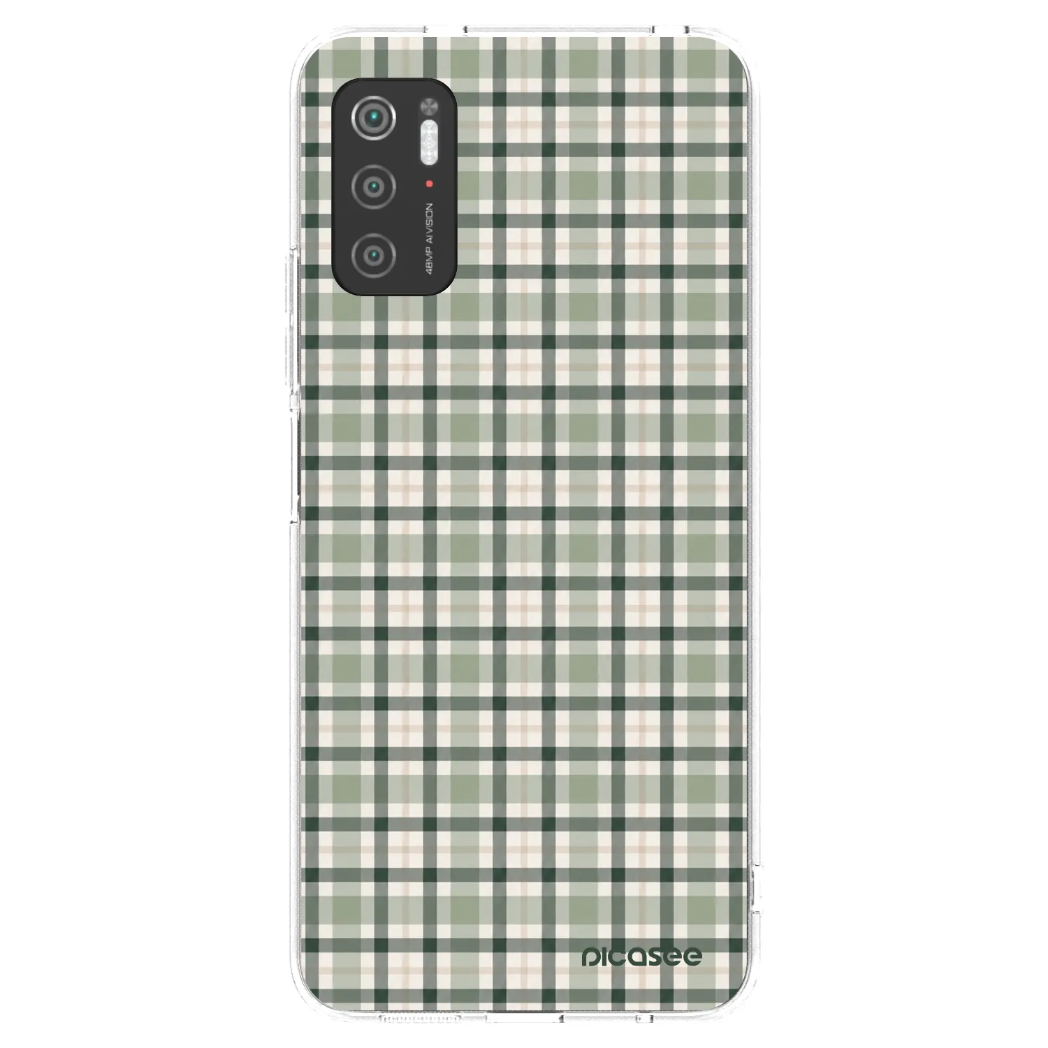Picasee διαφανής θήκη σιλικόνης Xiaomi Poco M3 Pro 5G - Sage Tartan
