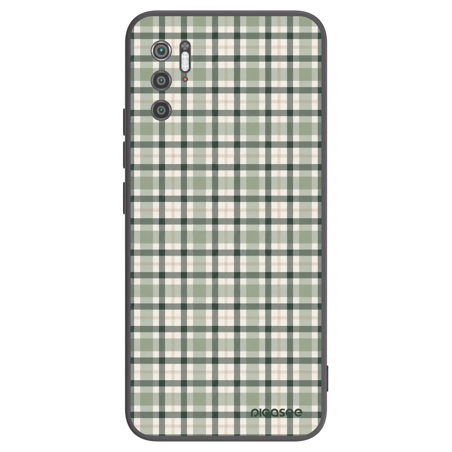 Picasee Μαύρη θήκη σιλικόνης για Xiaomi Poco M3 Pro 5G - Sage Tartan