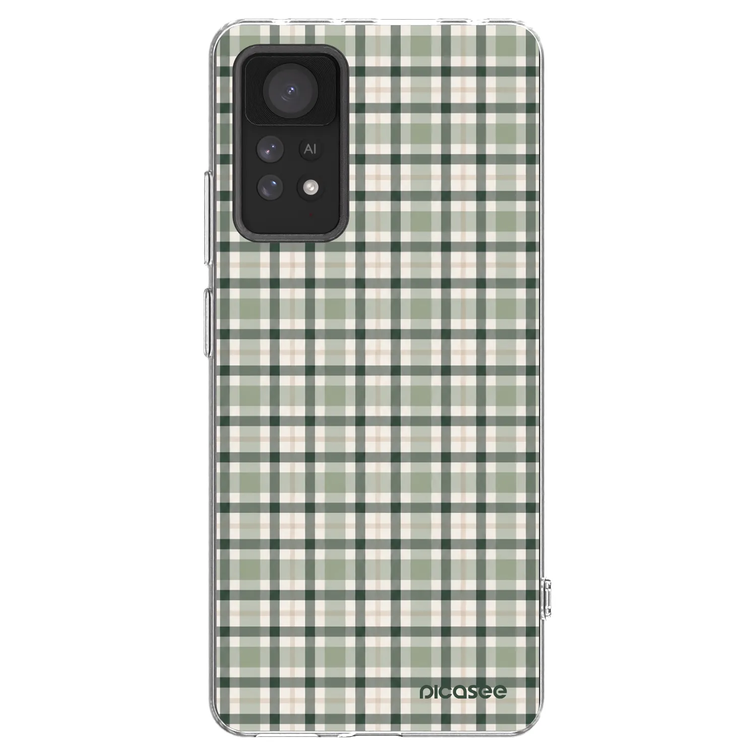Picasee διαφανής θήκη σιλικόνης Xiaomi Redmi Note 11 Pro 5G - Sage Tartan