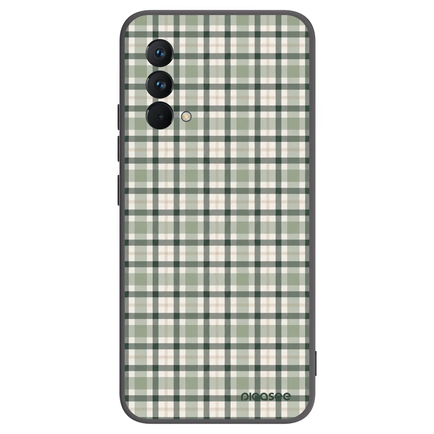Picasee Μαύρη θήκη σιλικόνης για Realme GT Master Edition 5G - Sage Tartan
