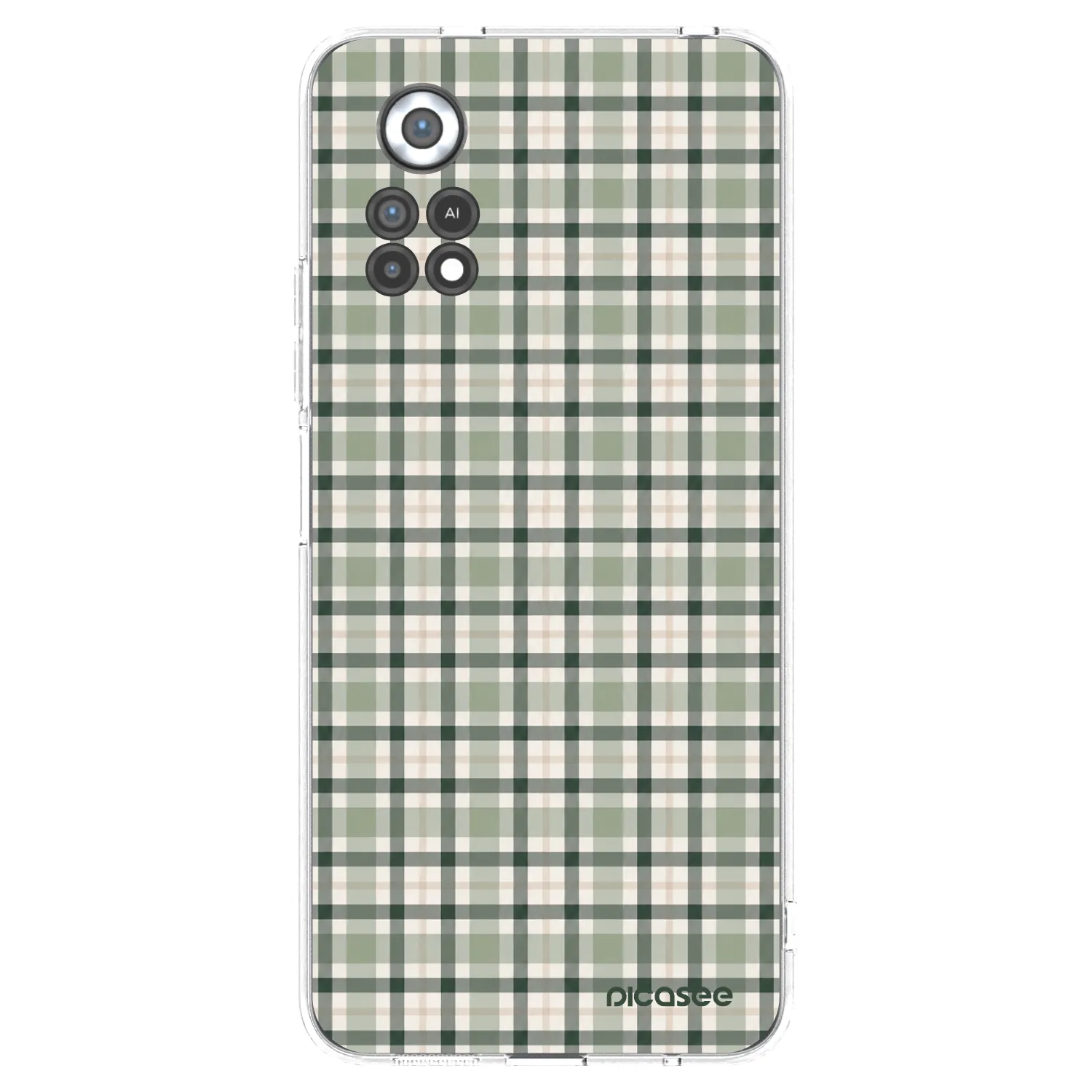 Picasee διαφανής θήκη σιλικόνης Xiaomi Poco X4 Pro 5G - Sage Tartan