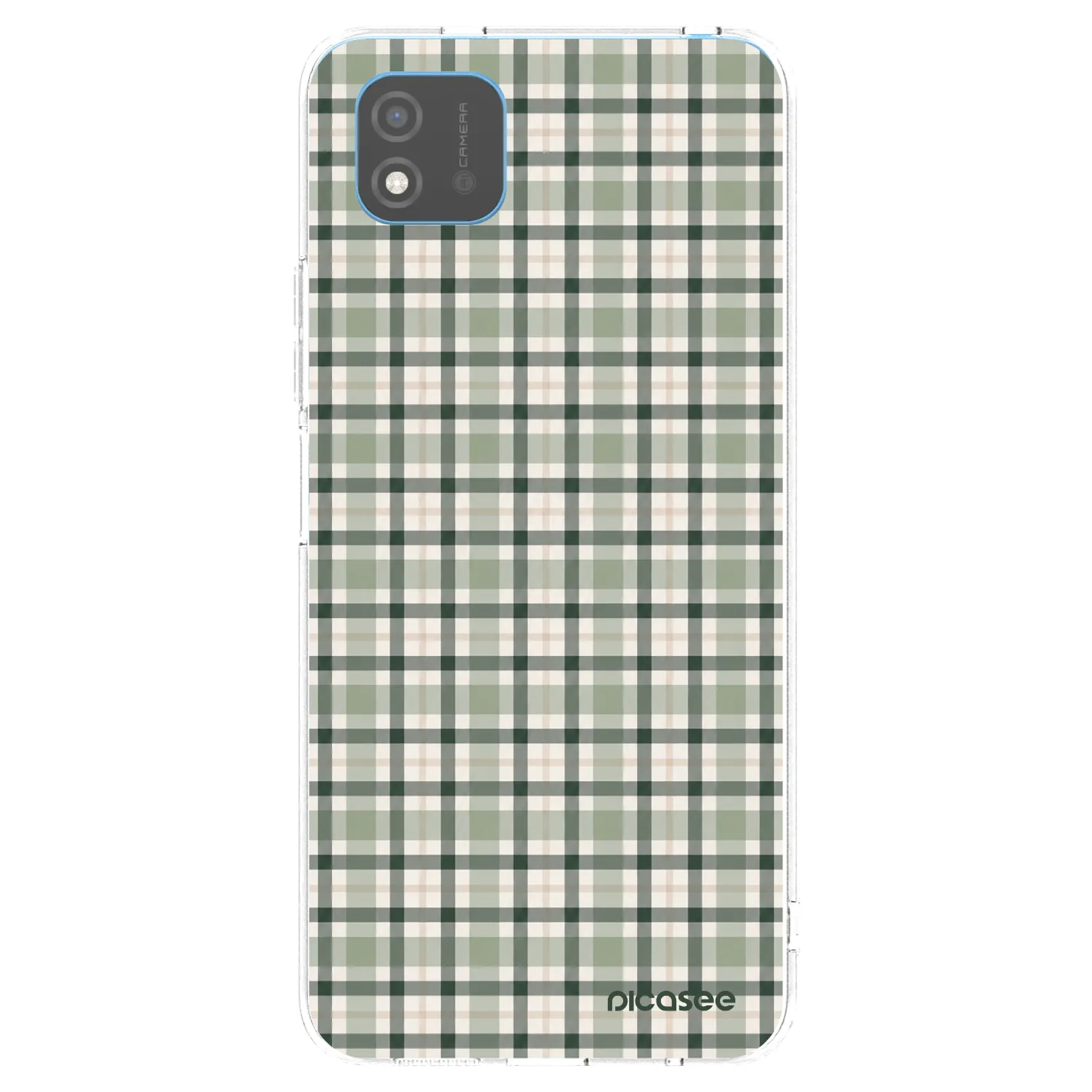 Picasee διαφανής θήκη σιλικόνης Realme C11 (2021) - Sage Tartan