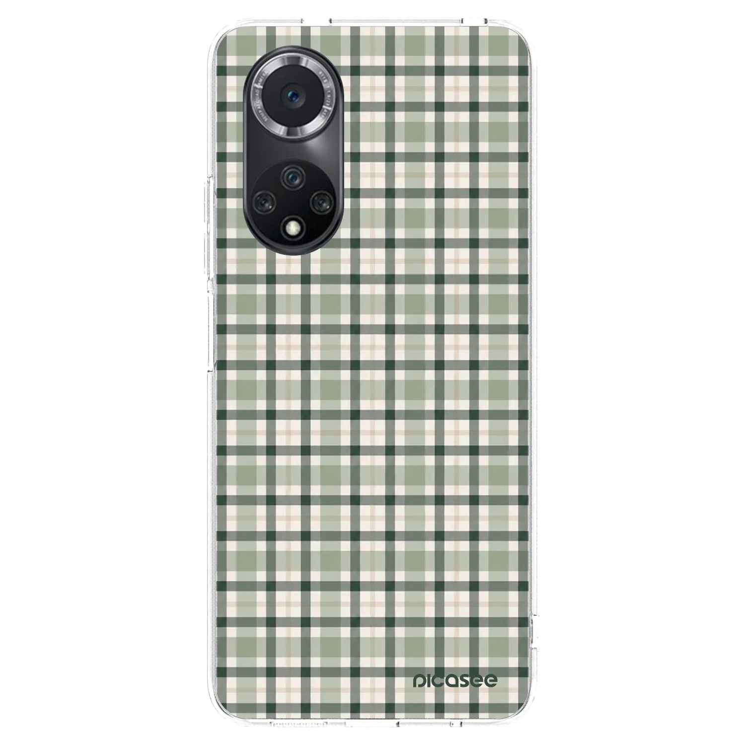 Picasee διαφανής θήκη σιλικόνης Huawei Nova 9 SE - Sage Tartan