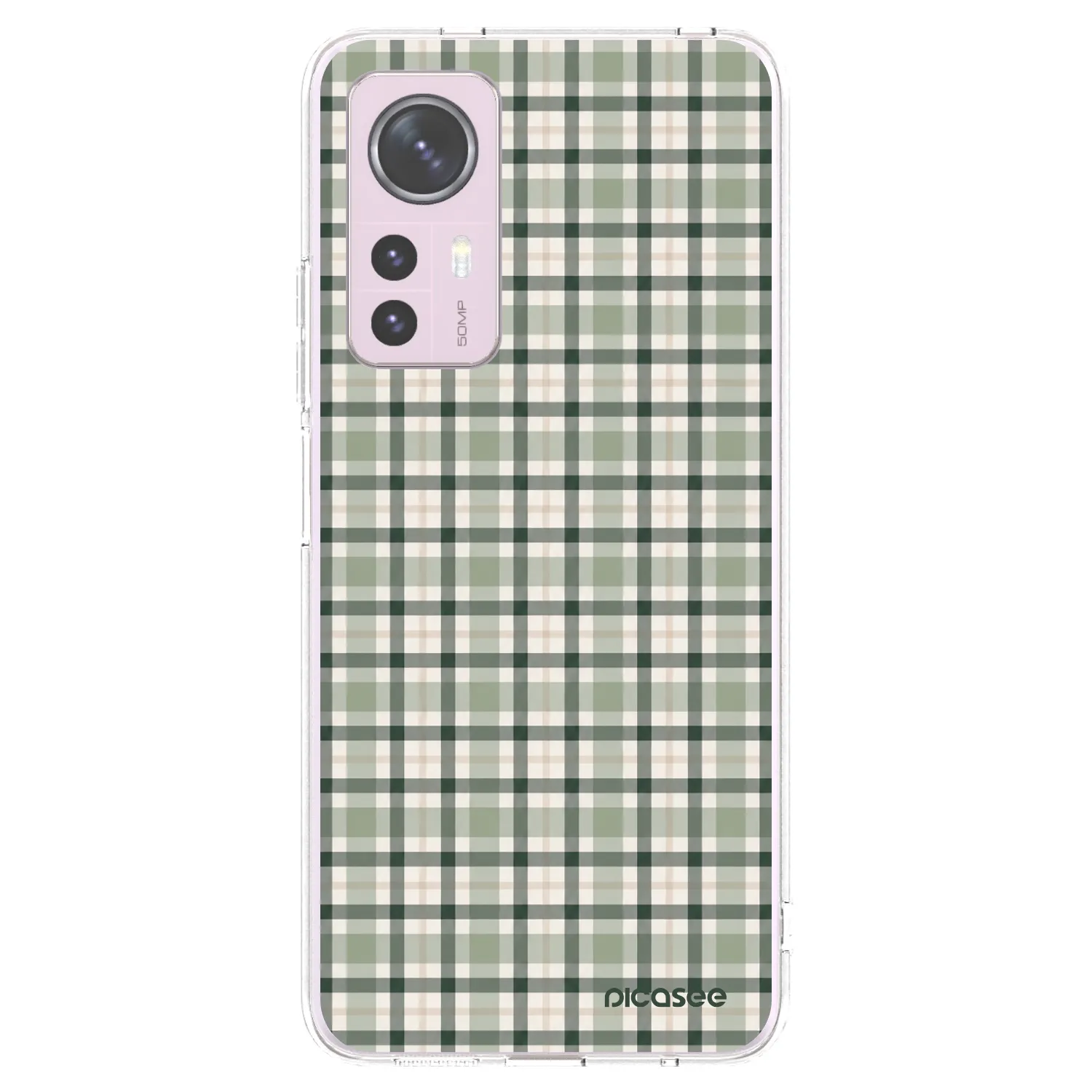Picasee διαφανής θήκη σιλικόνης Xiaomi 12 - Sage Tartan