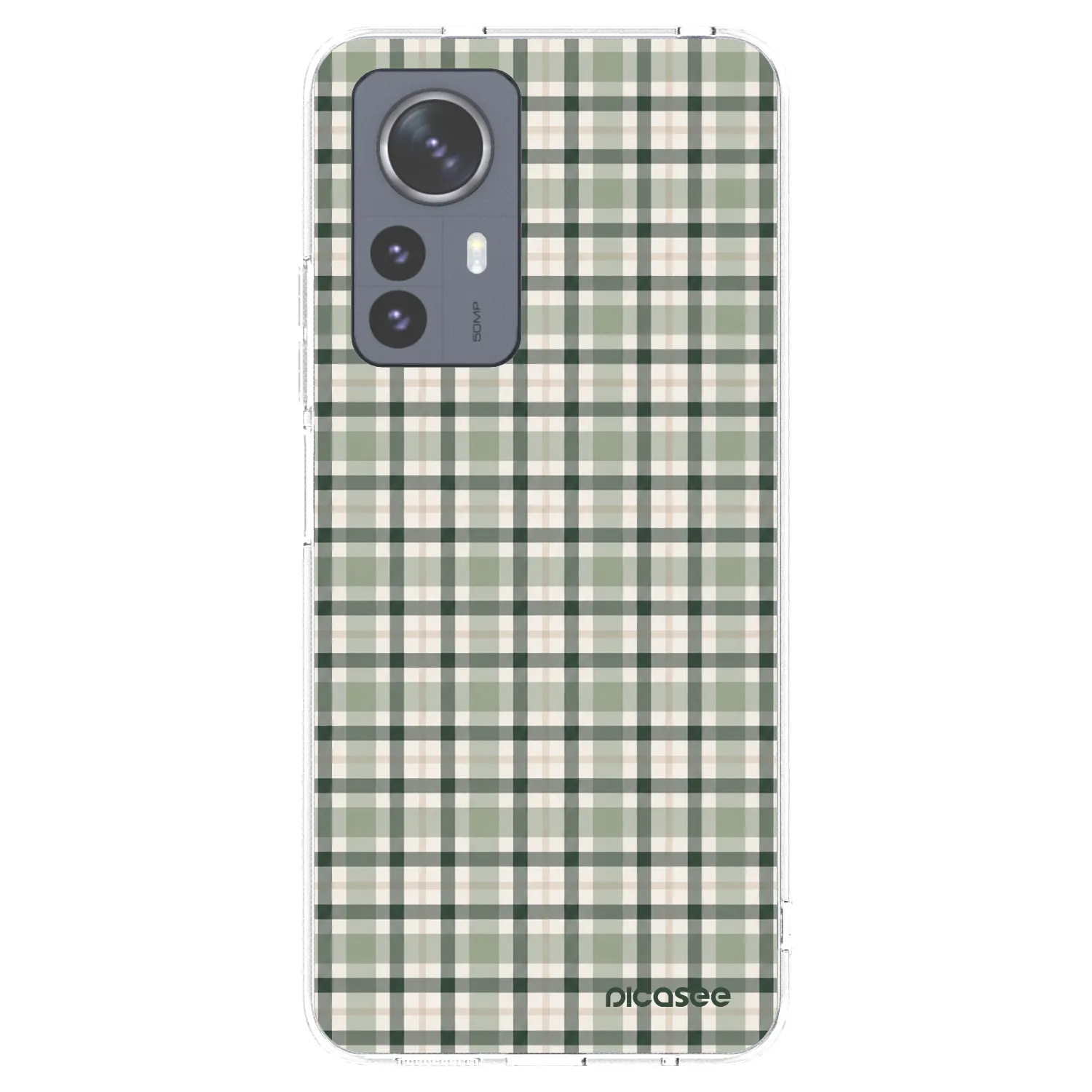 Picasee διαφανής θήκη σιλικόνης Xiaomi 12 Pro - Sage Tartan
