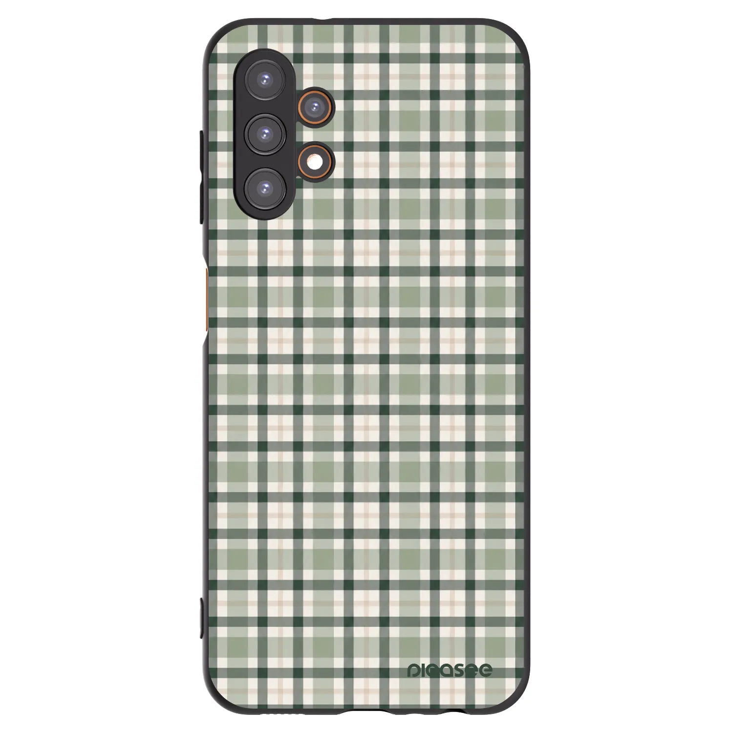 Picasee Μαύρη θήκη σιλικόνης για Samsung Galaxy A13 4G A135 - Sage Tartan
