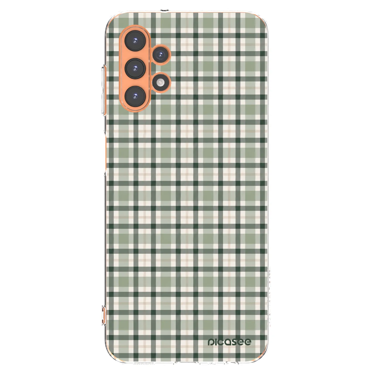 Picasee διαφανής θήκη σιλικόνης Samsung Galaxy A13 4G A135 - Sage Tartan