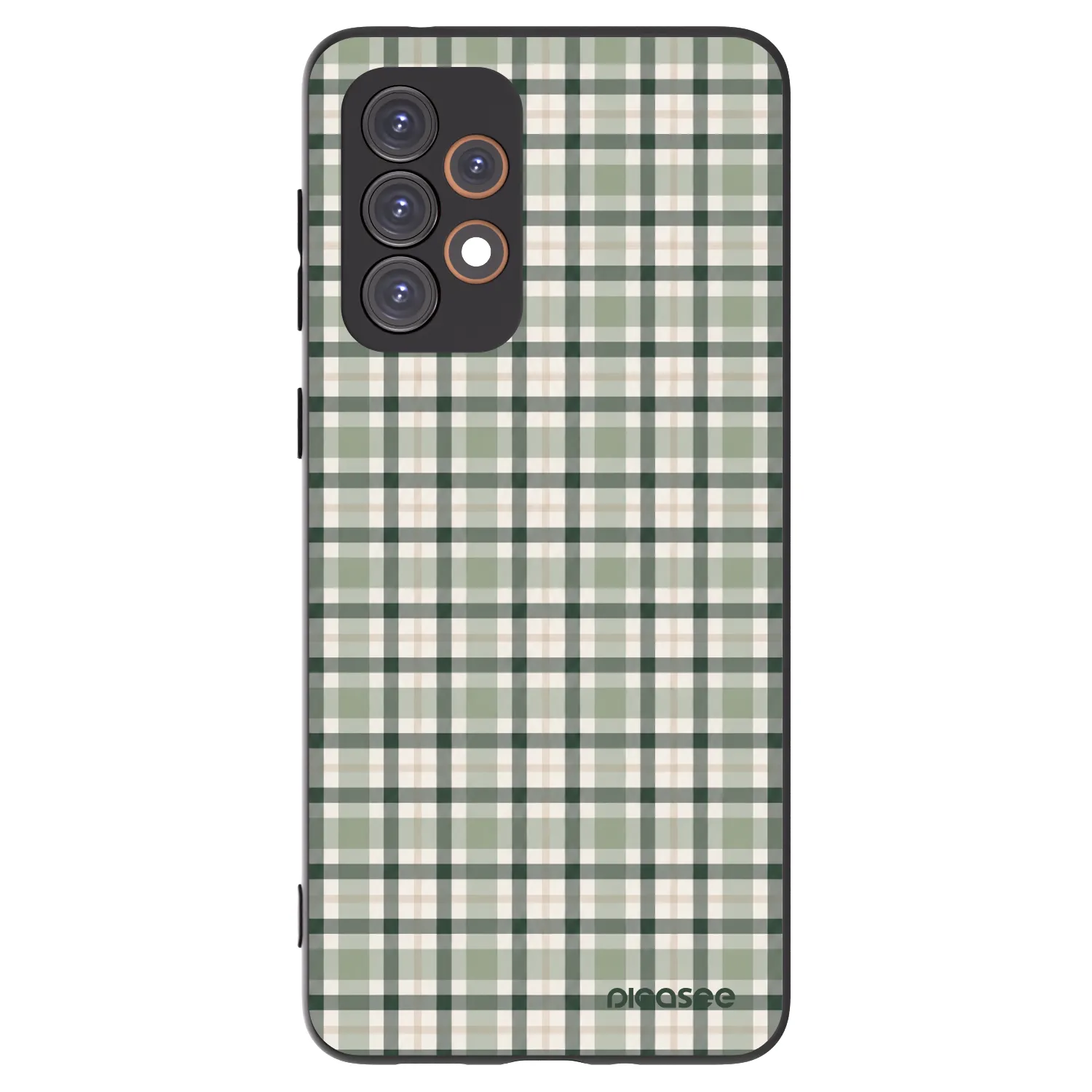 Picasee Μαύρη θήκη σιλικόνης για Samsung Galaxy A33 5G A336 - Sage Tartan