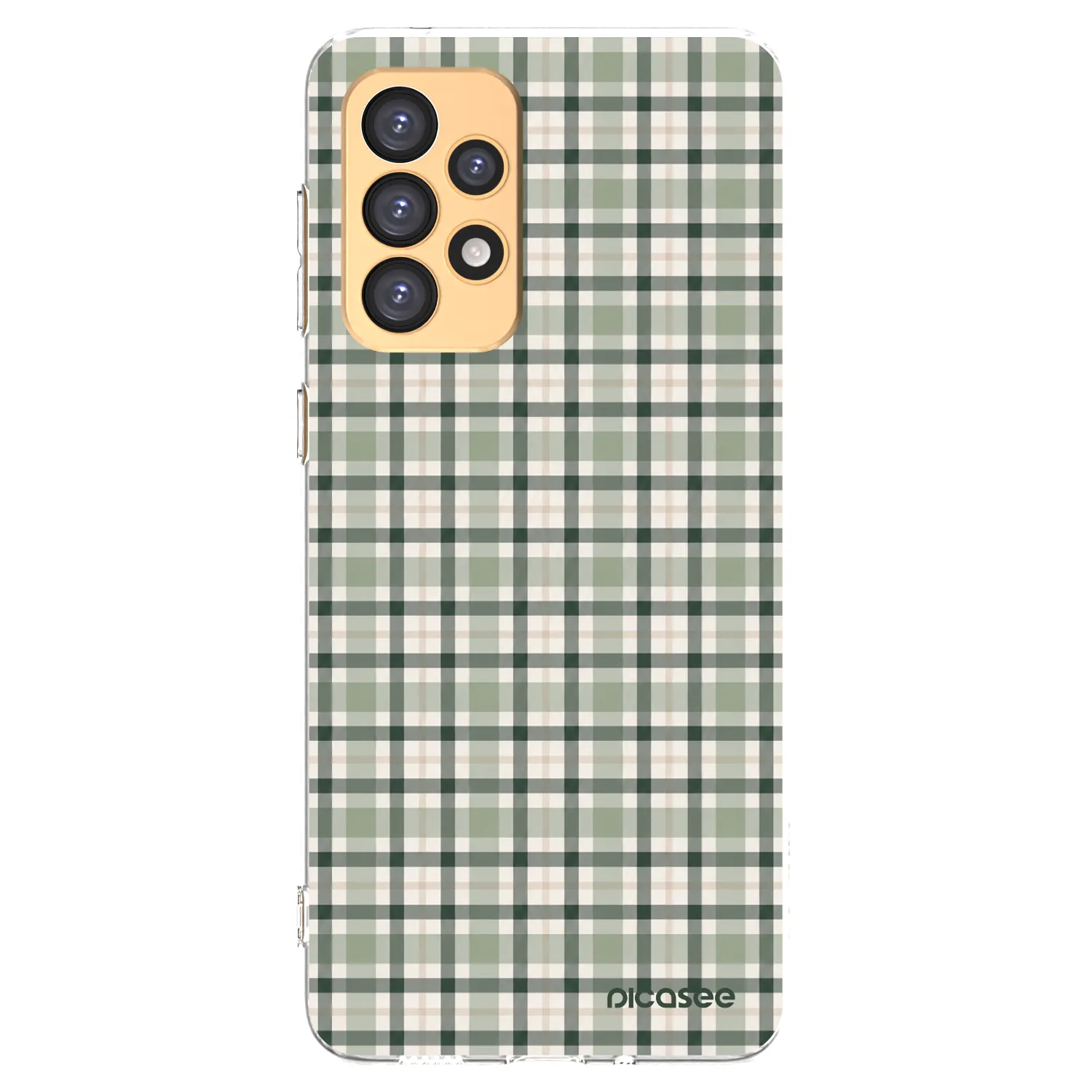 Picasee διαφανής θήκη σιλικόνης Samsung Galaxy A33 5G A336 - Sage Tartan