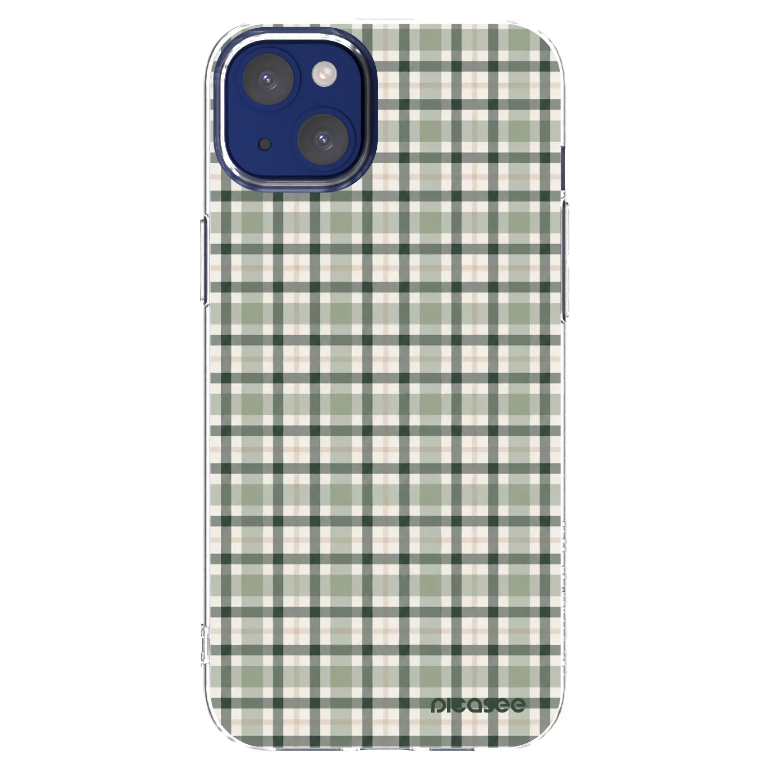 Picasee διαφανής θήκη σιλικόνης Apple iPhone 14 Plus - Sage Tartan