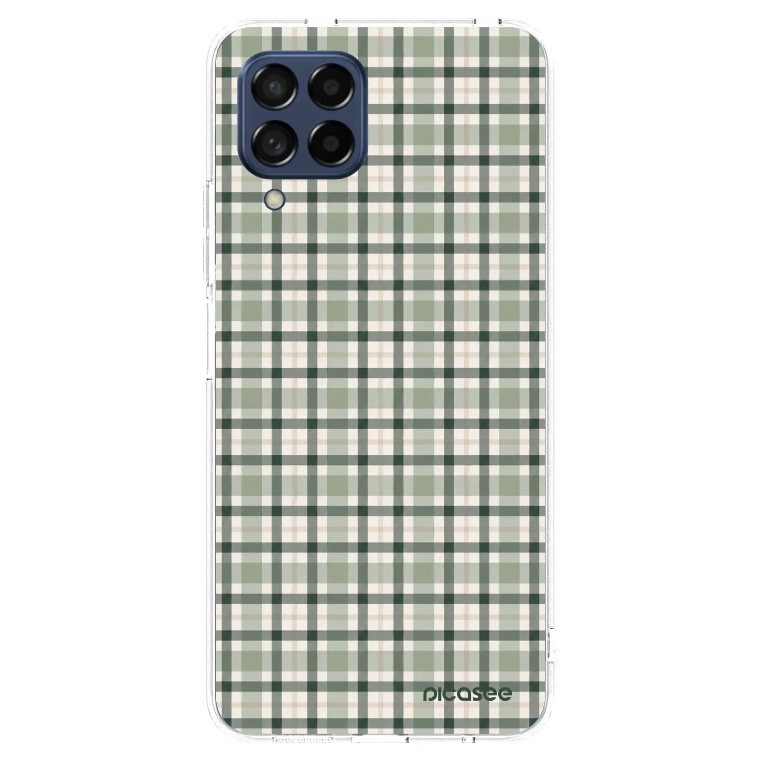 Picasee διαφανής θήκη σιλικόνης Samsung Galaxy M53 5G - Sage Tartan