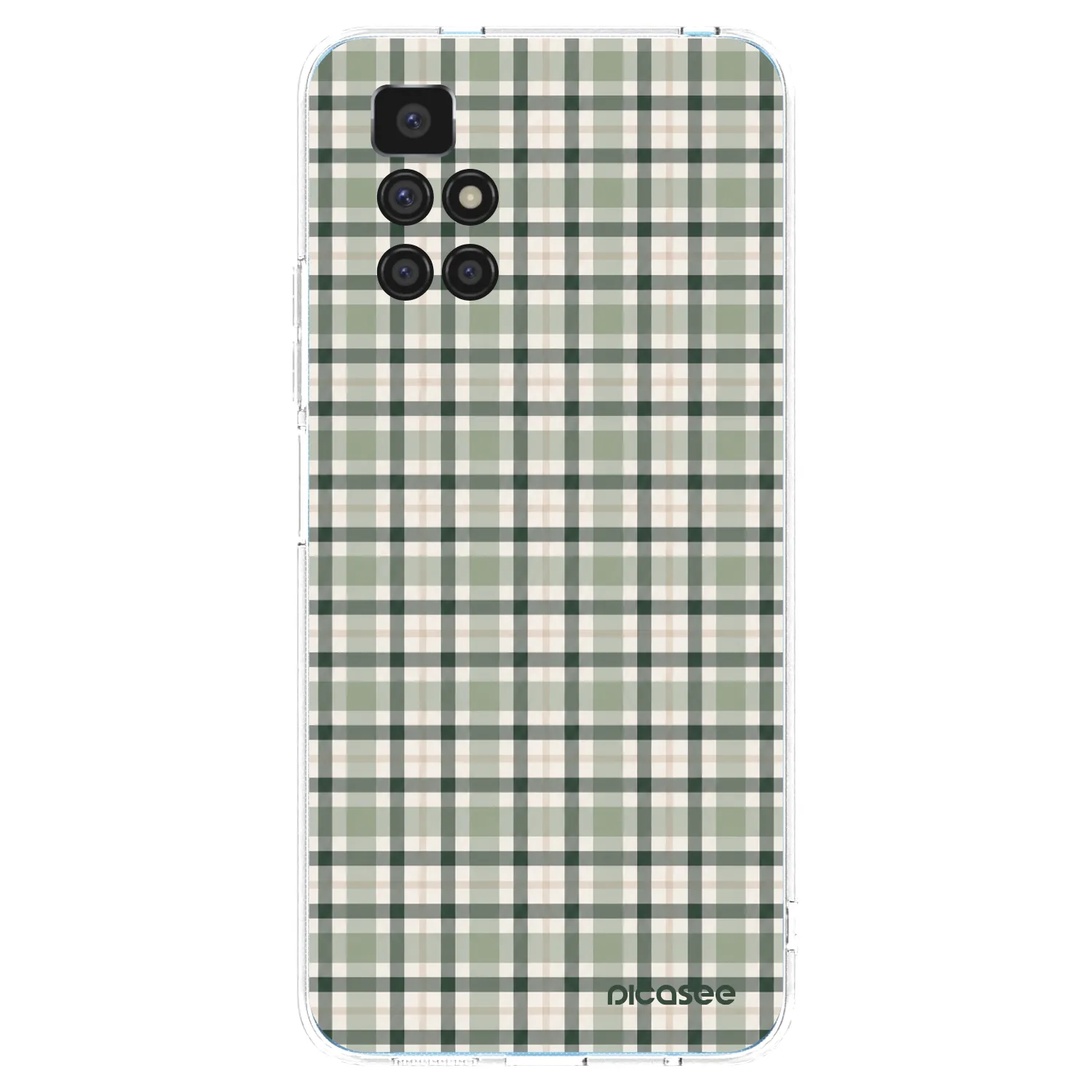 Picasee διαφανής θήκη σιλικόνης Xiaomi Redmi 10 (2022) - Sage Tartan