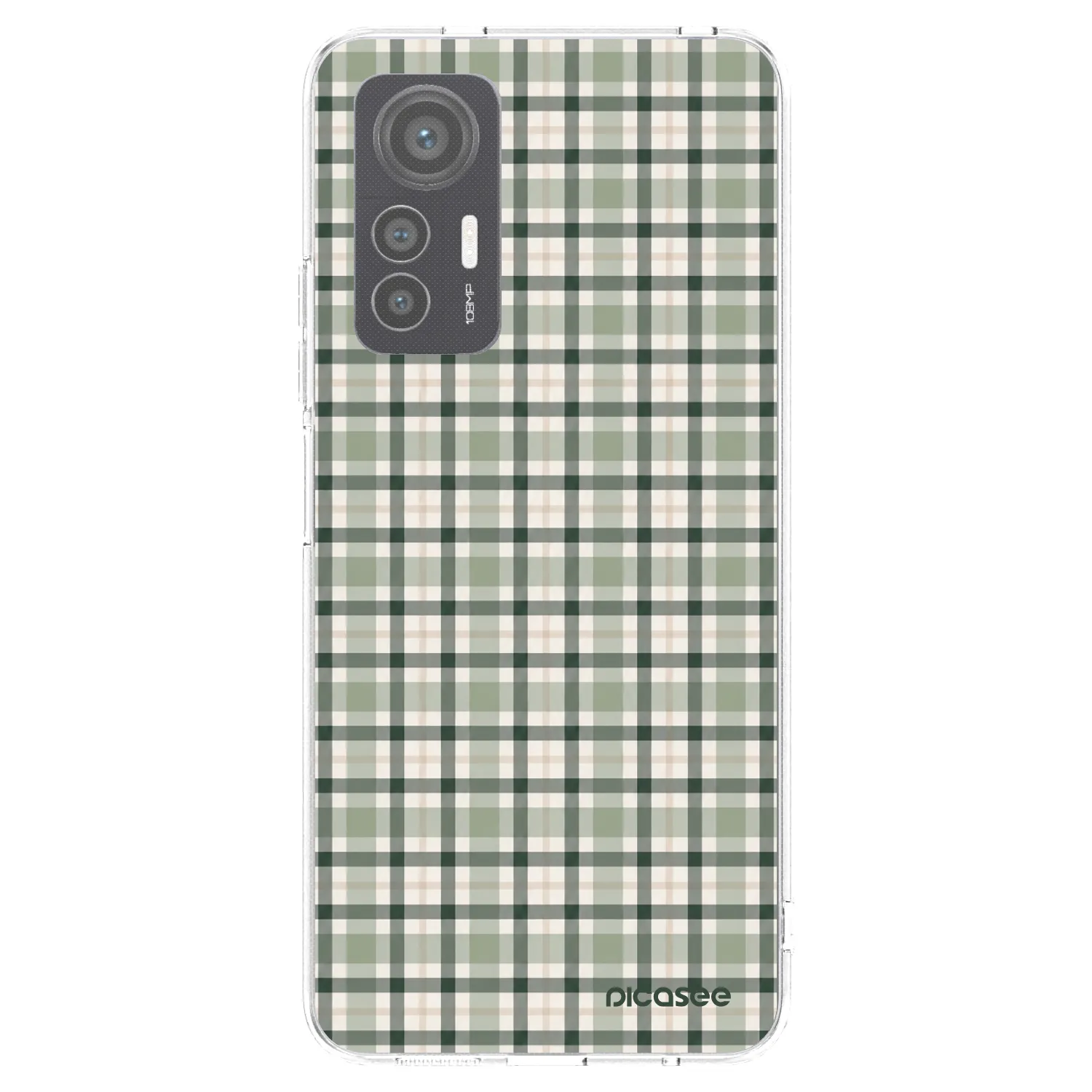 Picasee διαφανής θήκη σιλικόνης Xiaomi 12 Lite - Sage Tartan