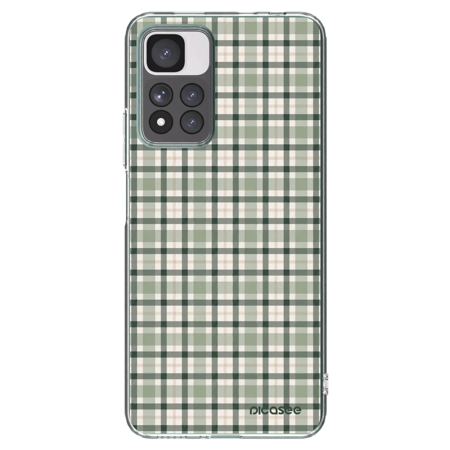 Picasee διαφανής θήκη σιλικόνης Xiaomi Redmi Note 11 Pro+ 5G - Sage Tartan