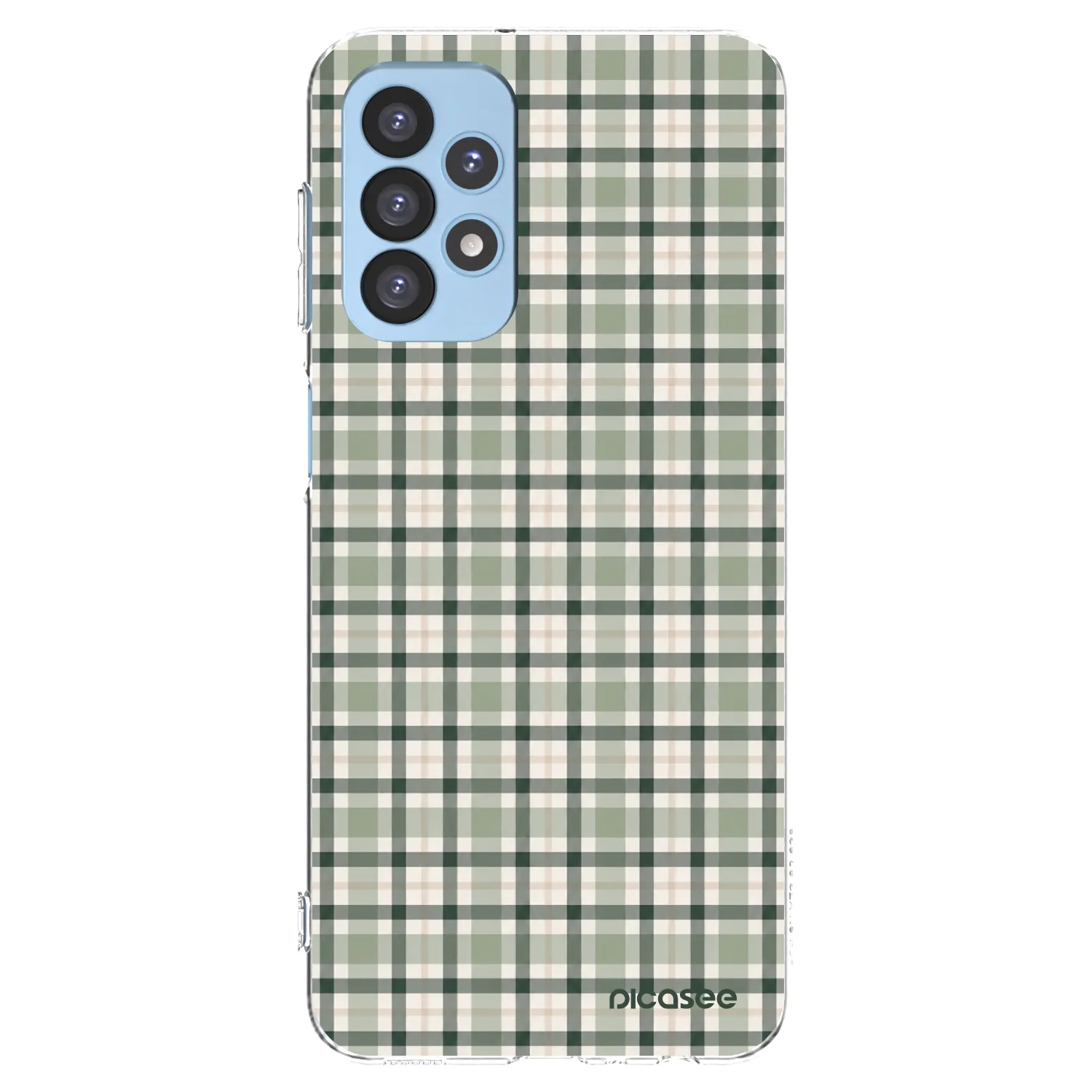 Picasee διαφανής θήκη σιλικόνης Samsung Galaxy A23 A235F 4G - Sage Tartan