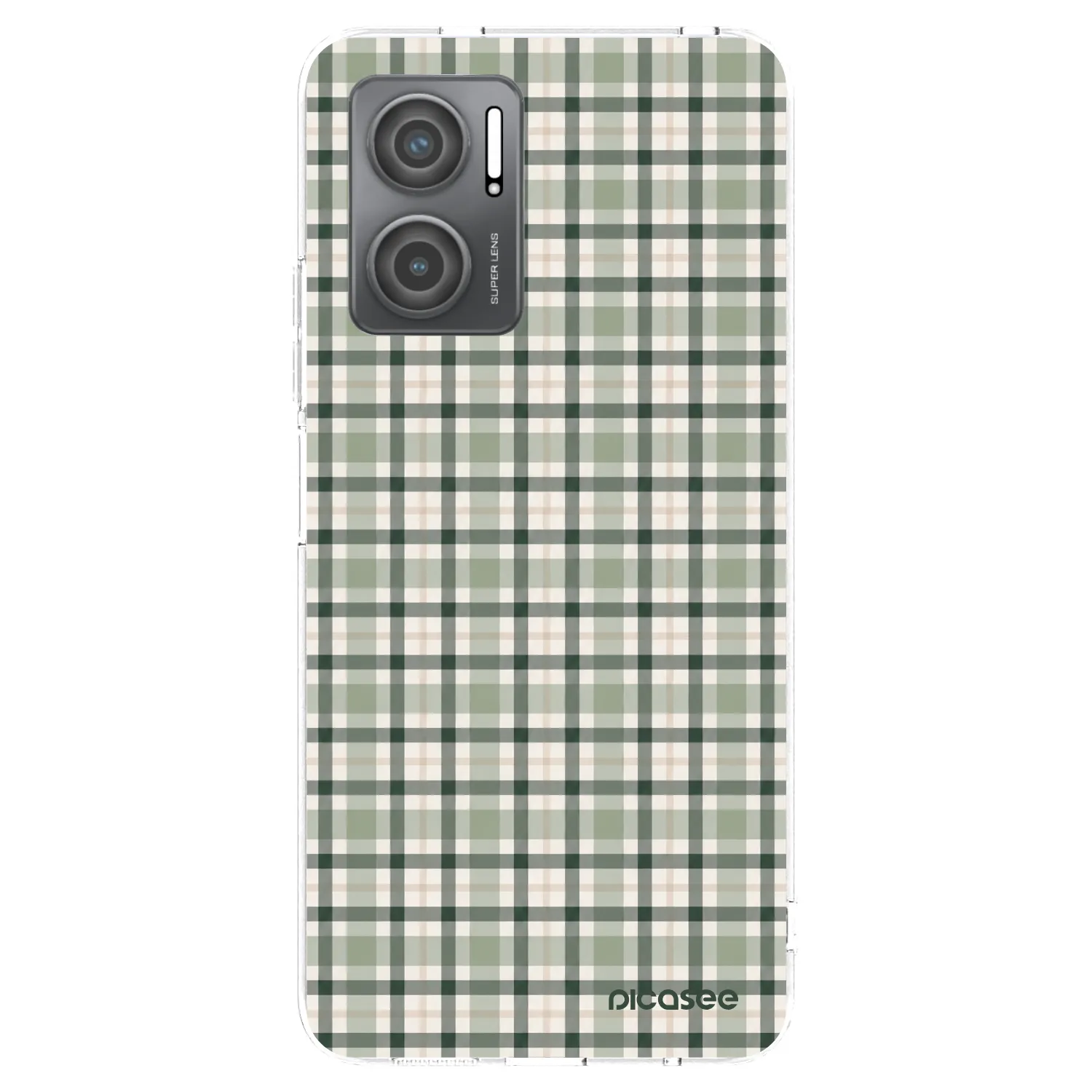Picasee διαφανής θήκη σιλικόνης Xiaomi Redmi 10 5G - Sage Tartan
