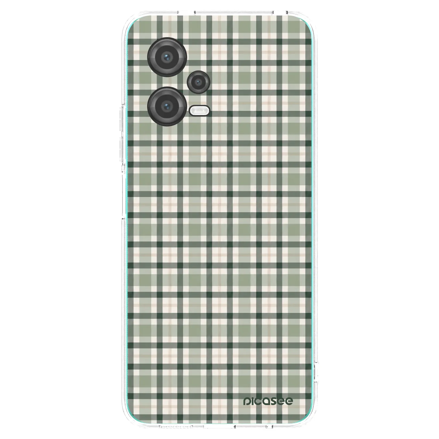 Picasee διαφανής θήκη σιλικόνης Xiaomi Poco X5 - Sage Tartan