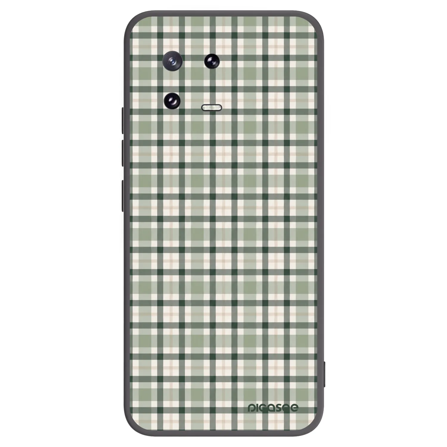 Picasee Μαύρη θήκη σιλικόνης για Xiaomi 13 Pro - Sage Tartan