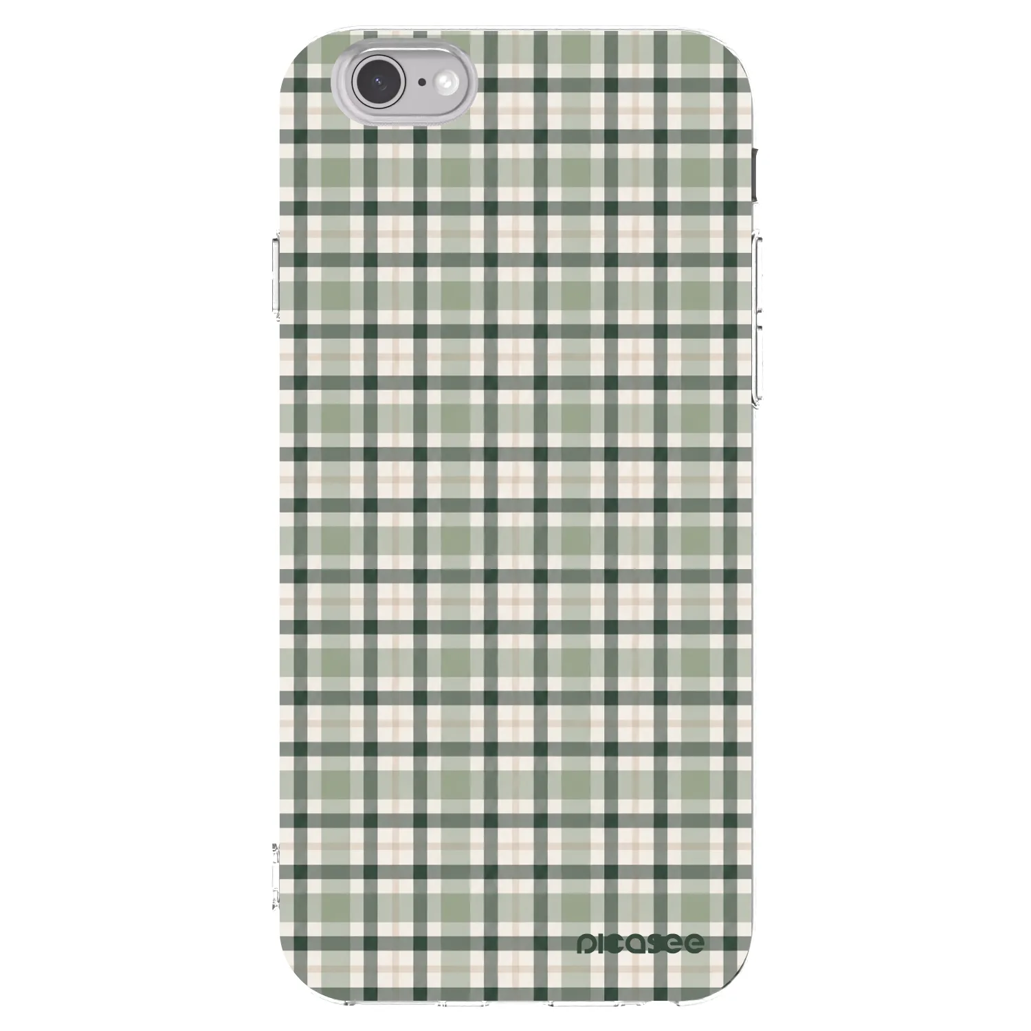 Picasee διαφανής θήκη σιλικόνης Apple iPhone 6/6S - Sage Tartan