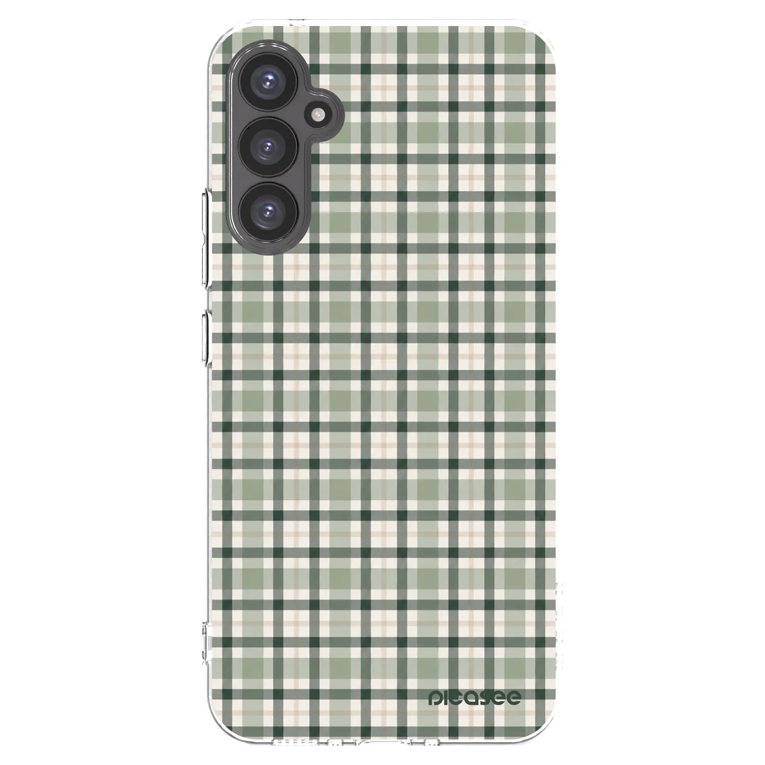 Picasee διαφανής θήκη σιλικόνης Samsung Galaxy A34 5G A346B - Sage Tartan