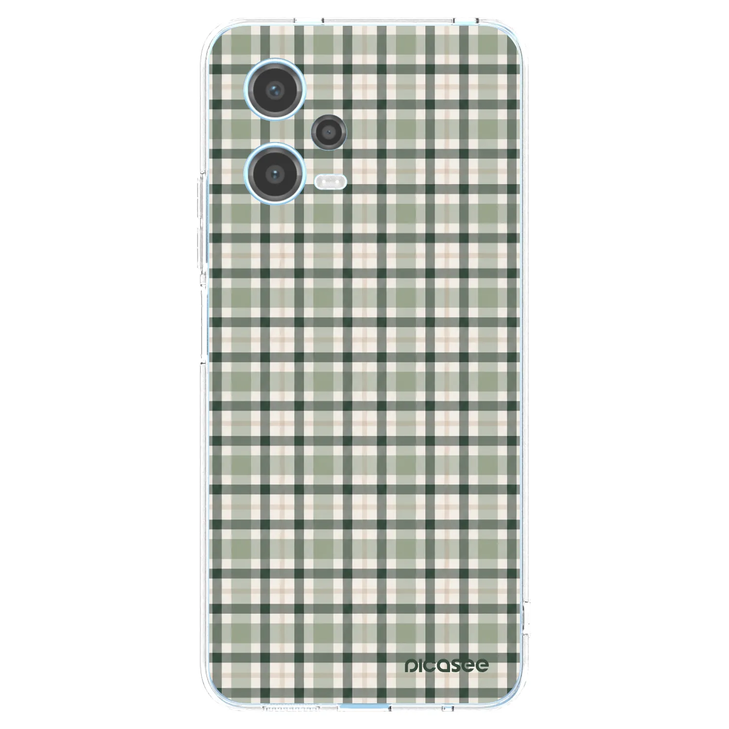 Picasee διαφανής θήκη σιλικόνης Xiaomi Redmi Note 12 5G - Sage Tartan