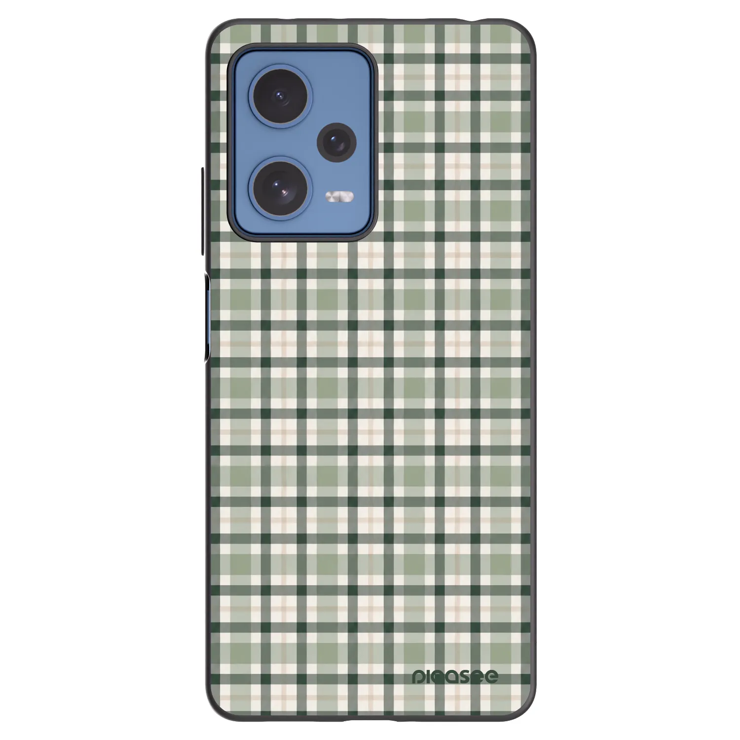 Picasee Μαύρη θήκη σιλικόνης για Xiaomi Redmi Note 12 Pro 5G - Sage Tartan